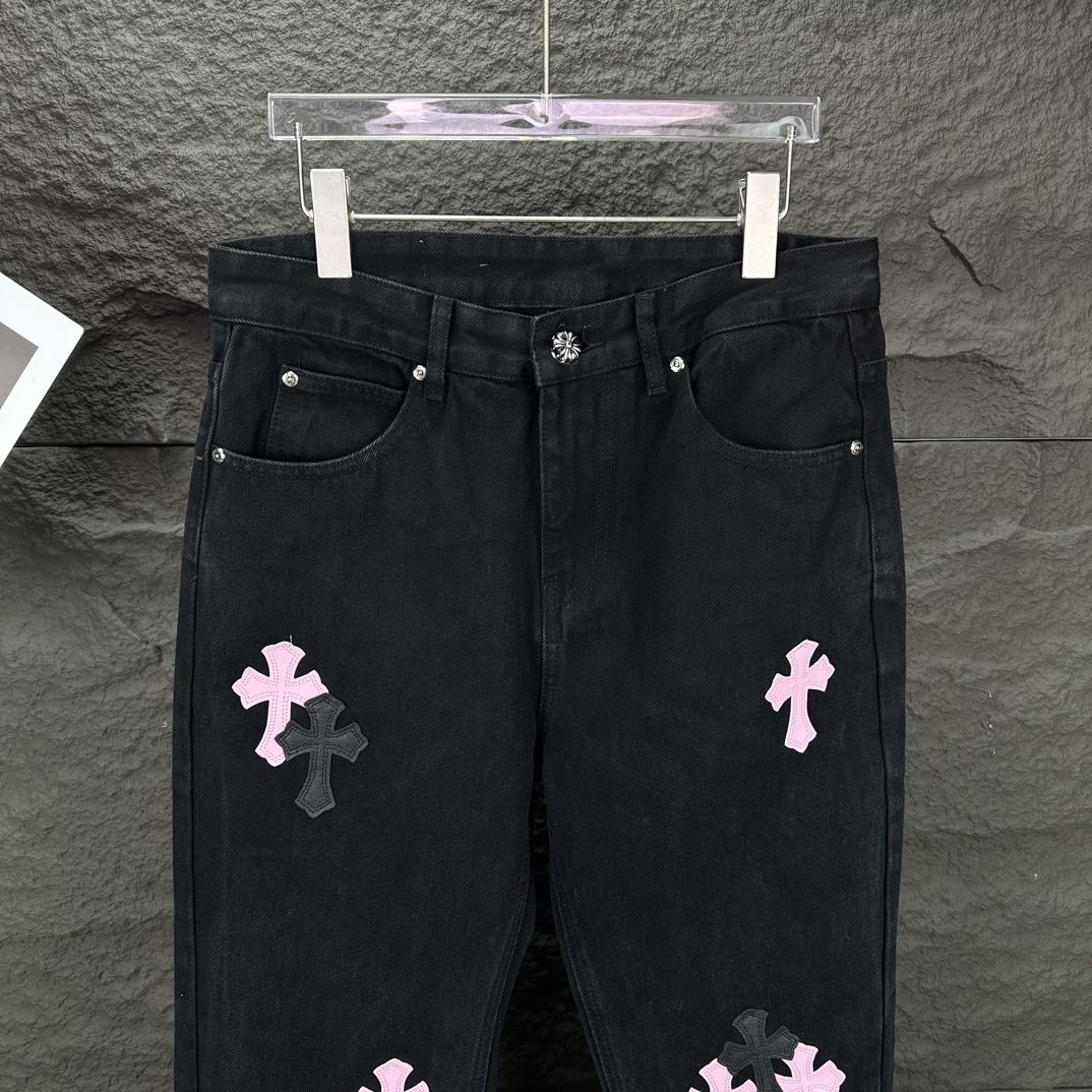 Chrome Hearts Straight Leg Jeans - 