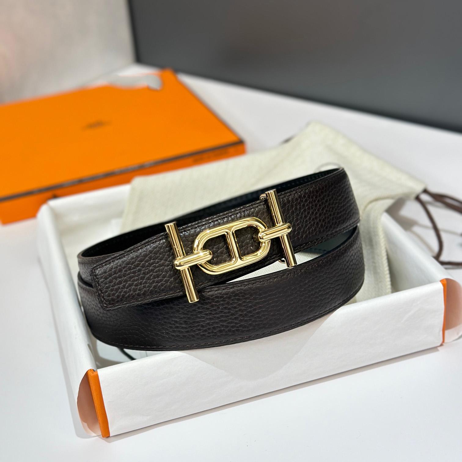 Hermes Ancre Buckle & Reversible Leather Strap 32mm - DesignerGu