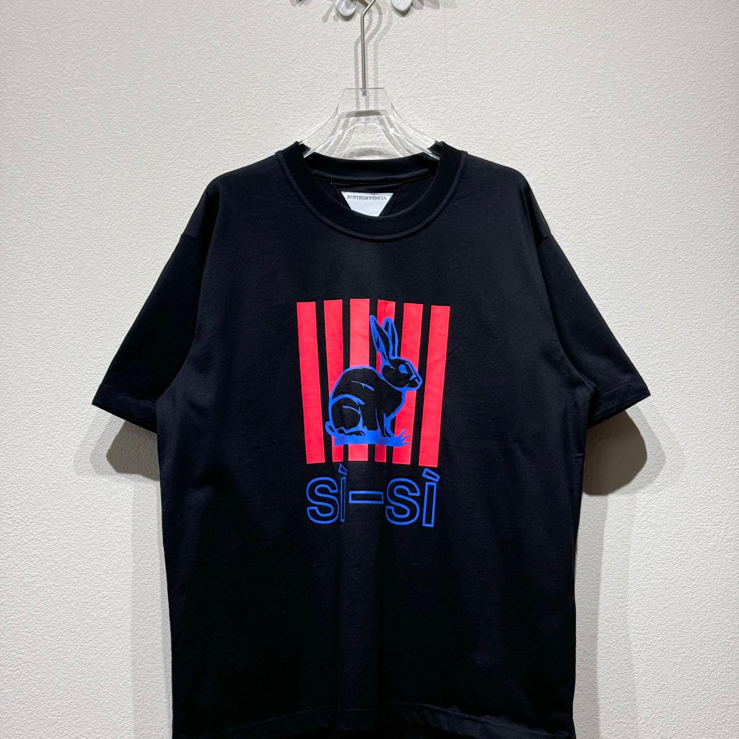 Bottega Veneta Cotton Printed Jersey T-Shirt - DesignerGu