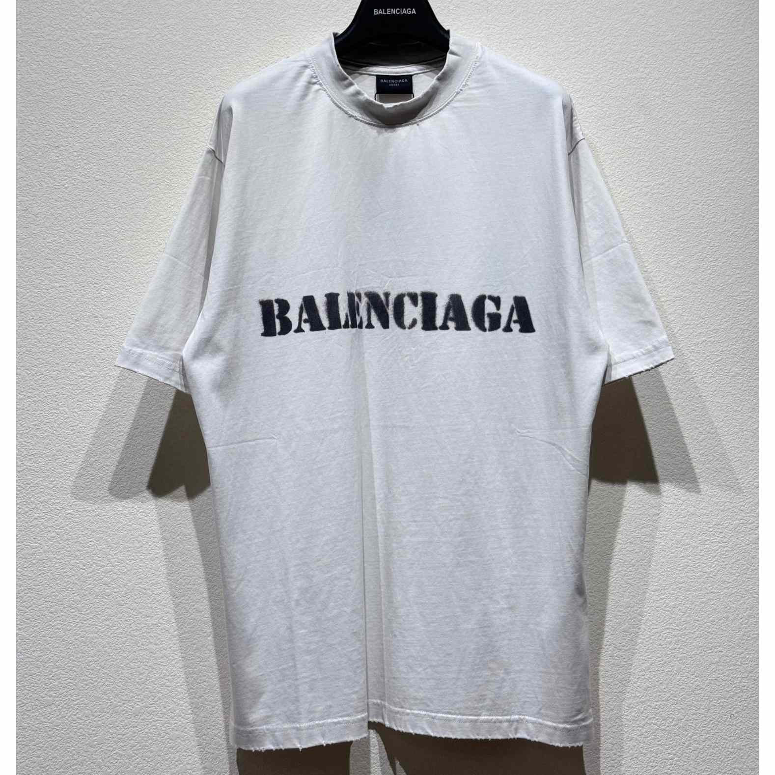 Balenciaga Stencil Type T-Shirt - DesignerGu