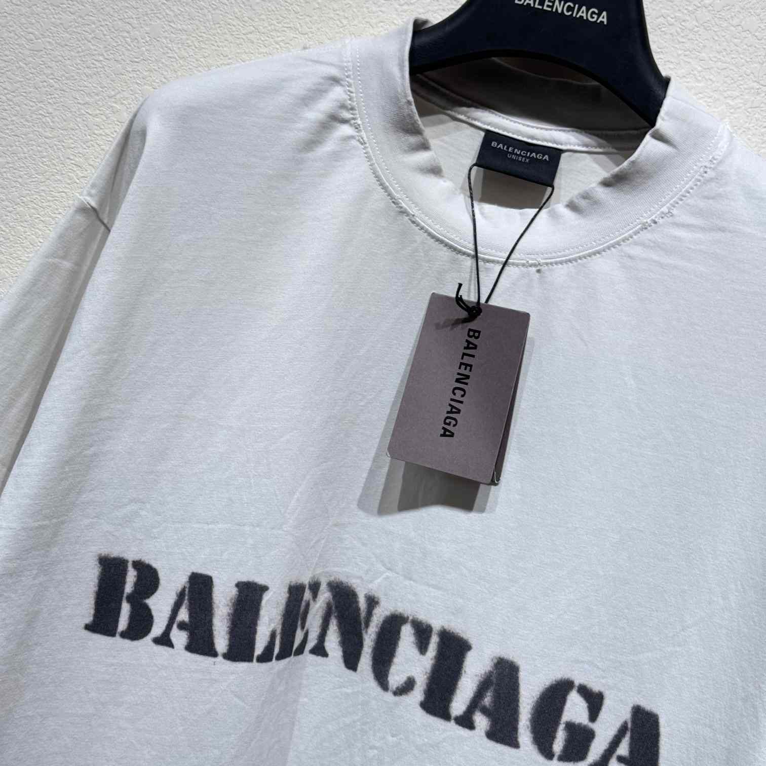 Balenciaga Stencil Type T-Shirt - DesignerGu