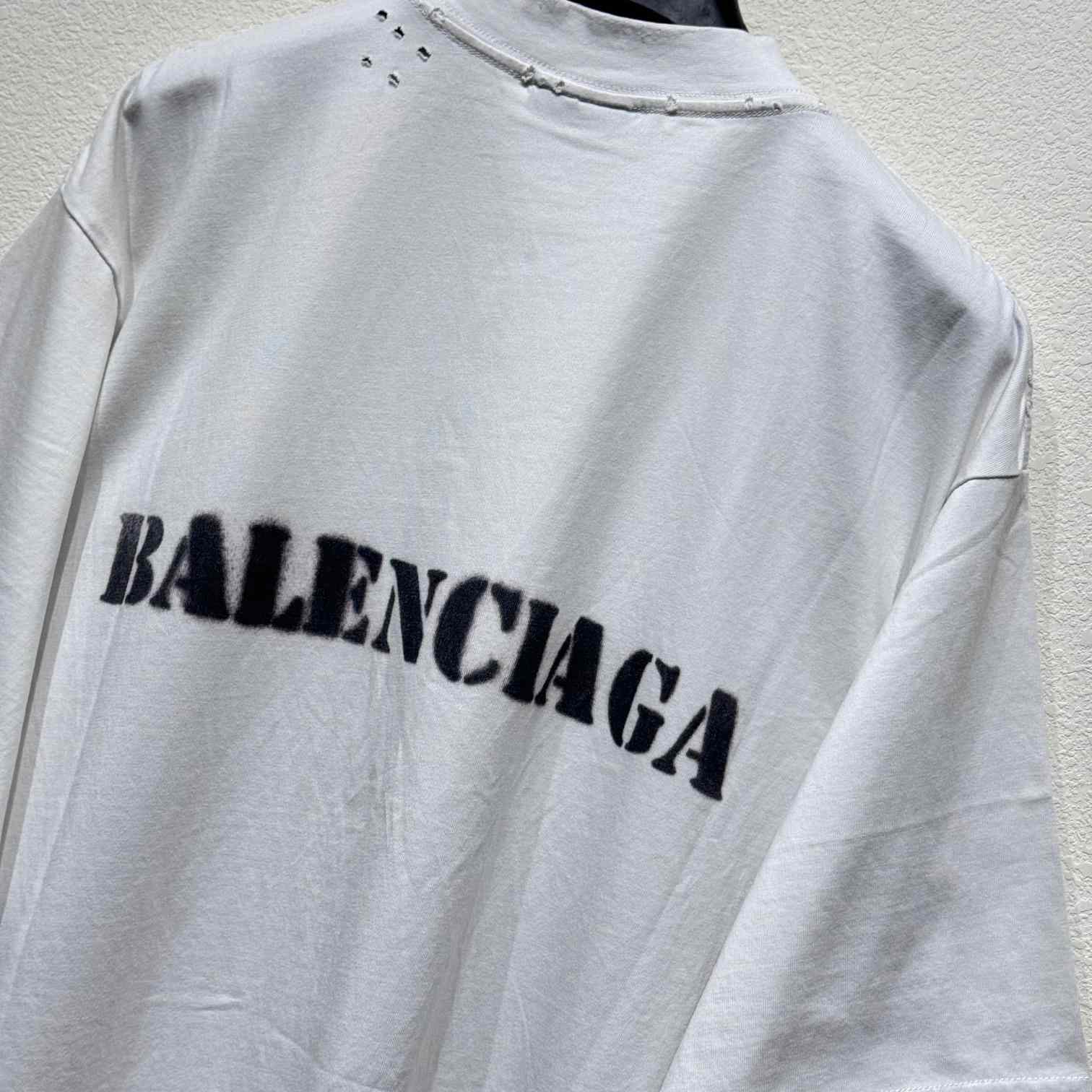 Balenciaga Stencil Type T-Shirt - DesignerGu