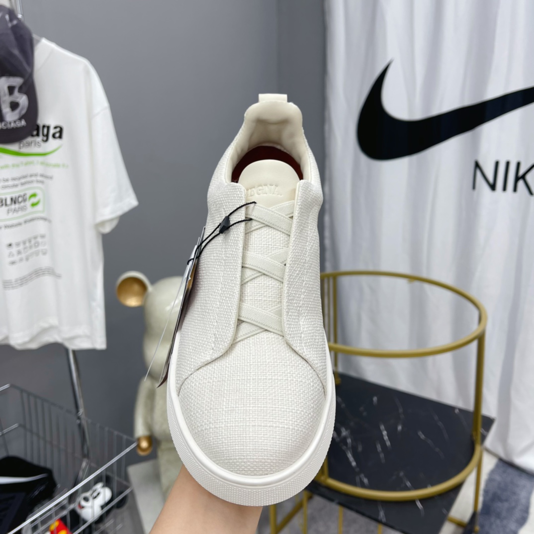 Zegna Triple Stitch Sneakers - DesignerGu