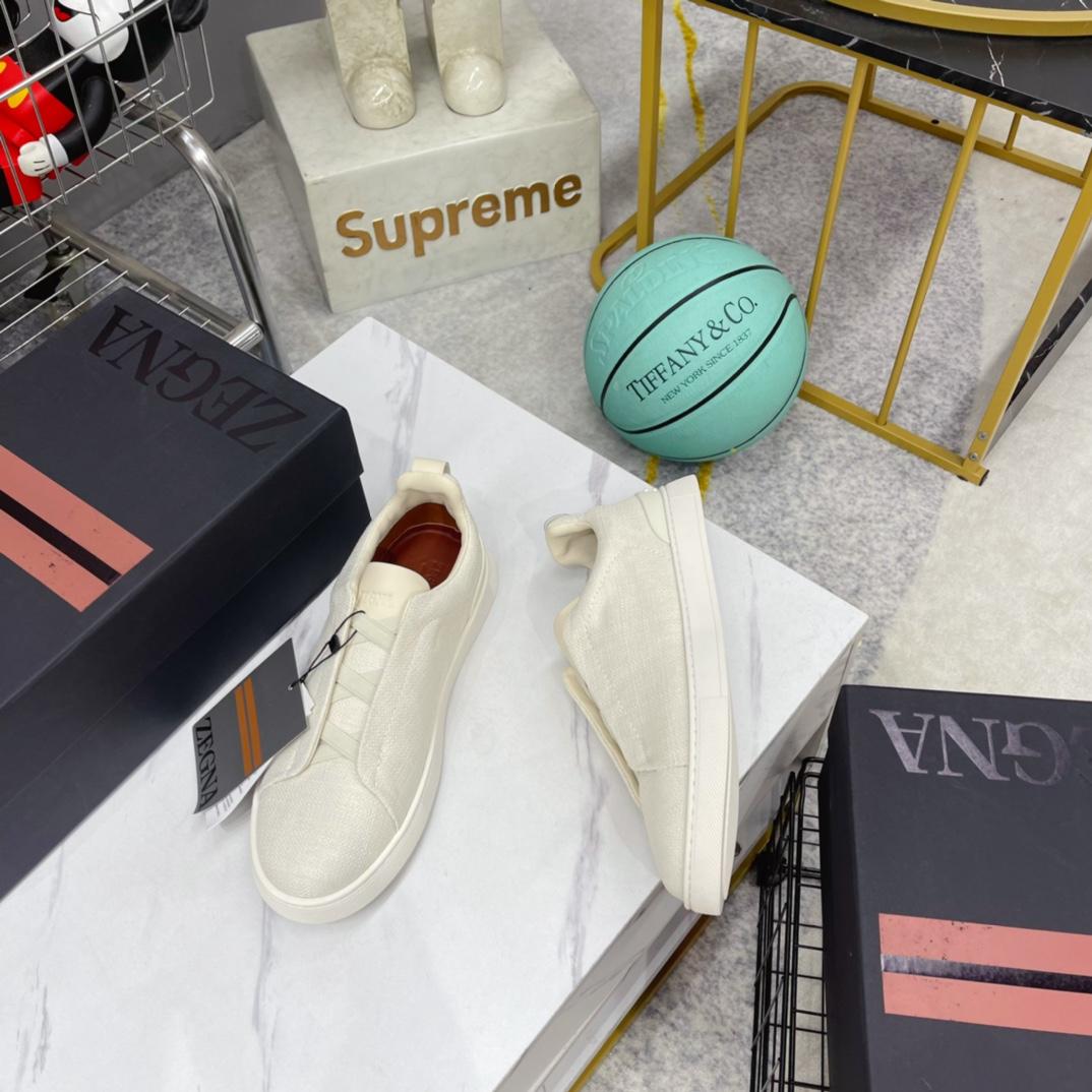 Zegna Triple Stitch Sneakers - DesignerGu