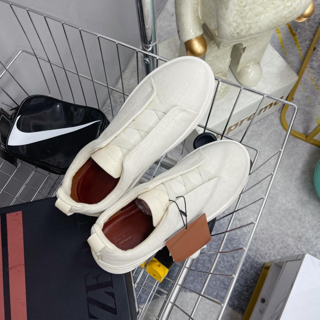 Zegna Triple Stitch Sneakers - DesignerGu