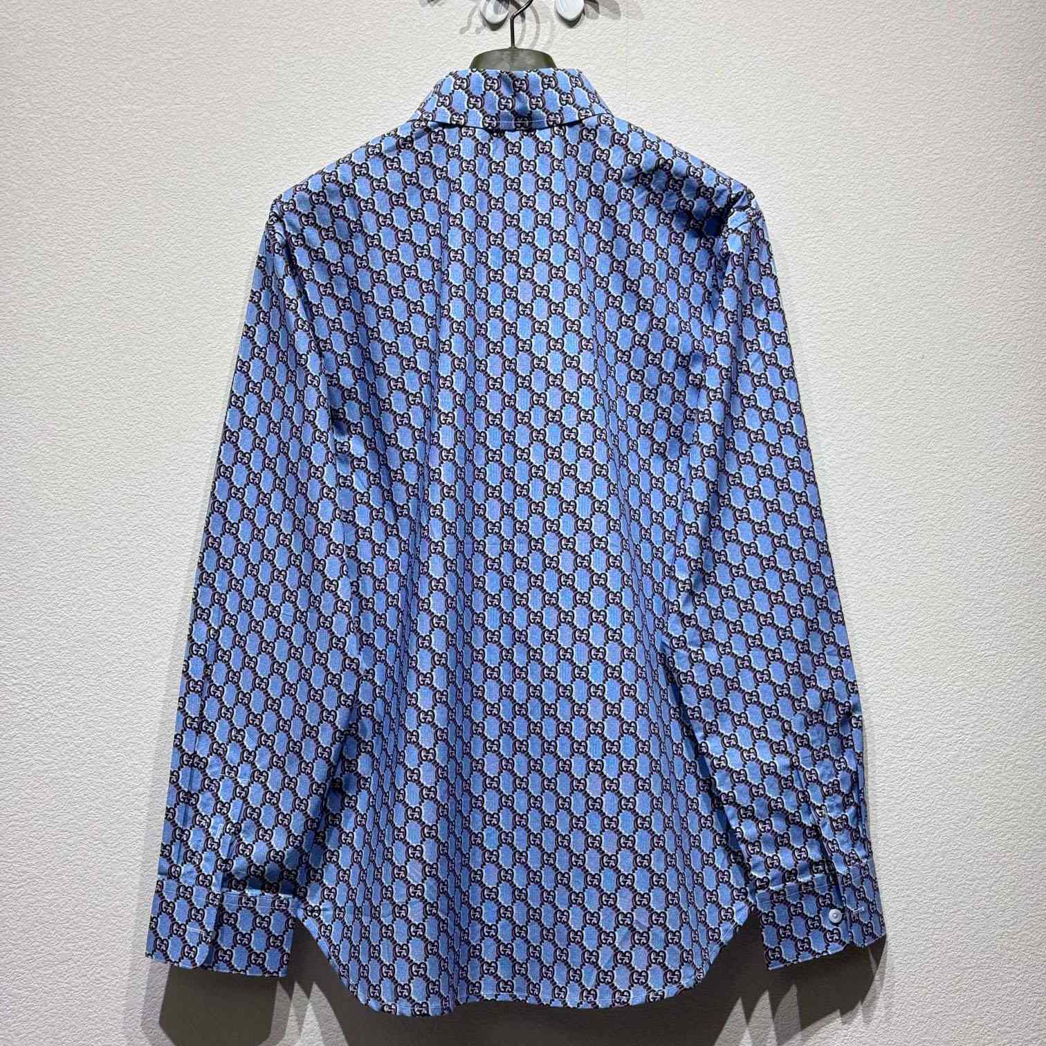 Gucci Printed Cotton Shirt - DesignerGu