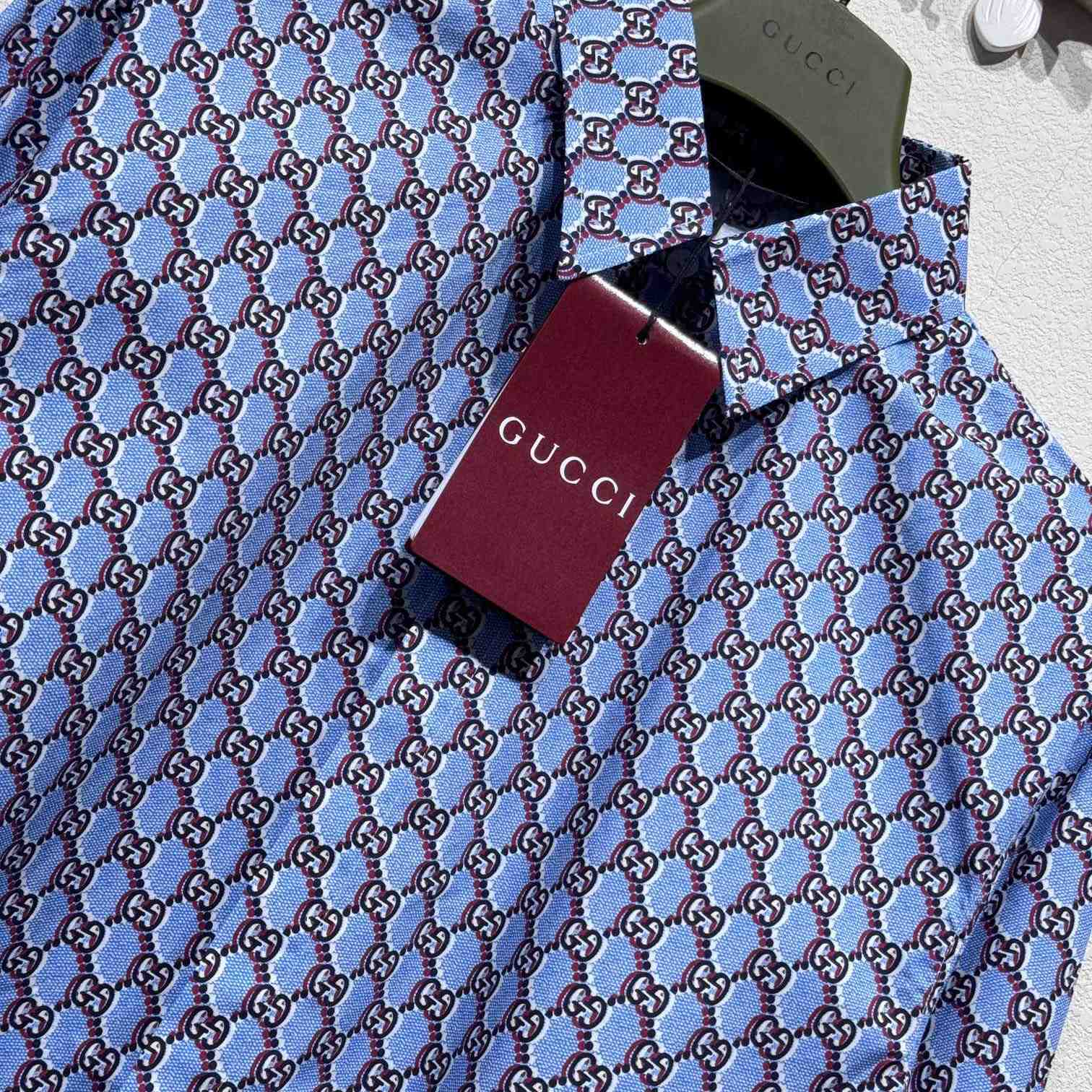 Gucci Printed Cotton Shirt - DesignerGu