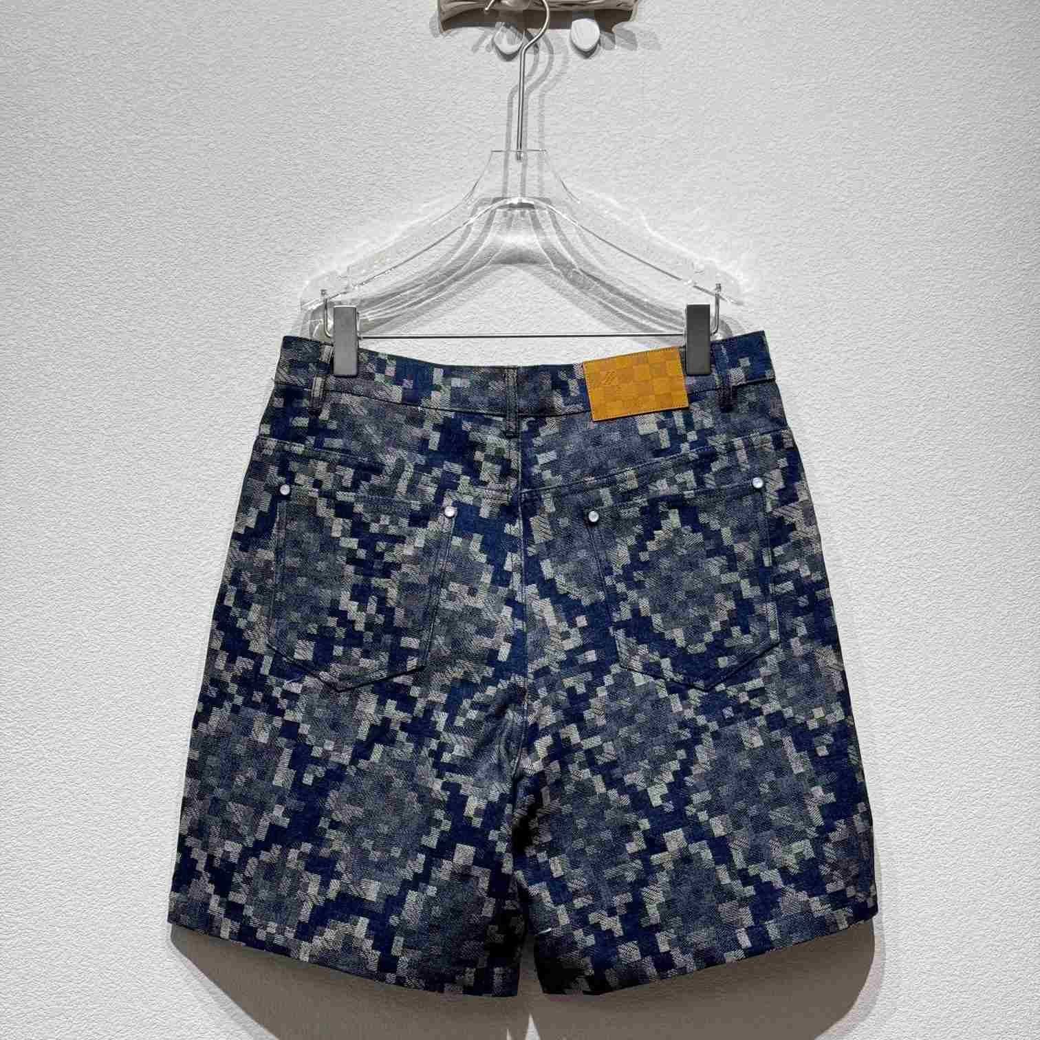 Louis Vuitton Graphic Denim Skate Shorts - DesignerGu