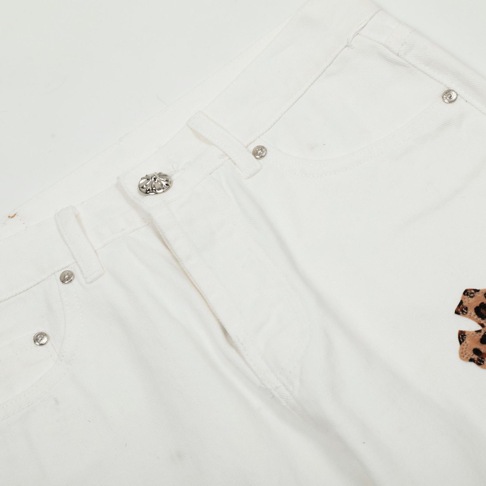 Chrome Hearts Cross Patch Jeans - DesignerGu