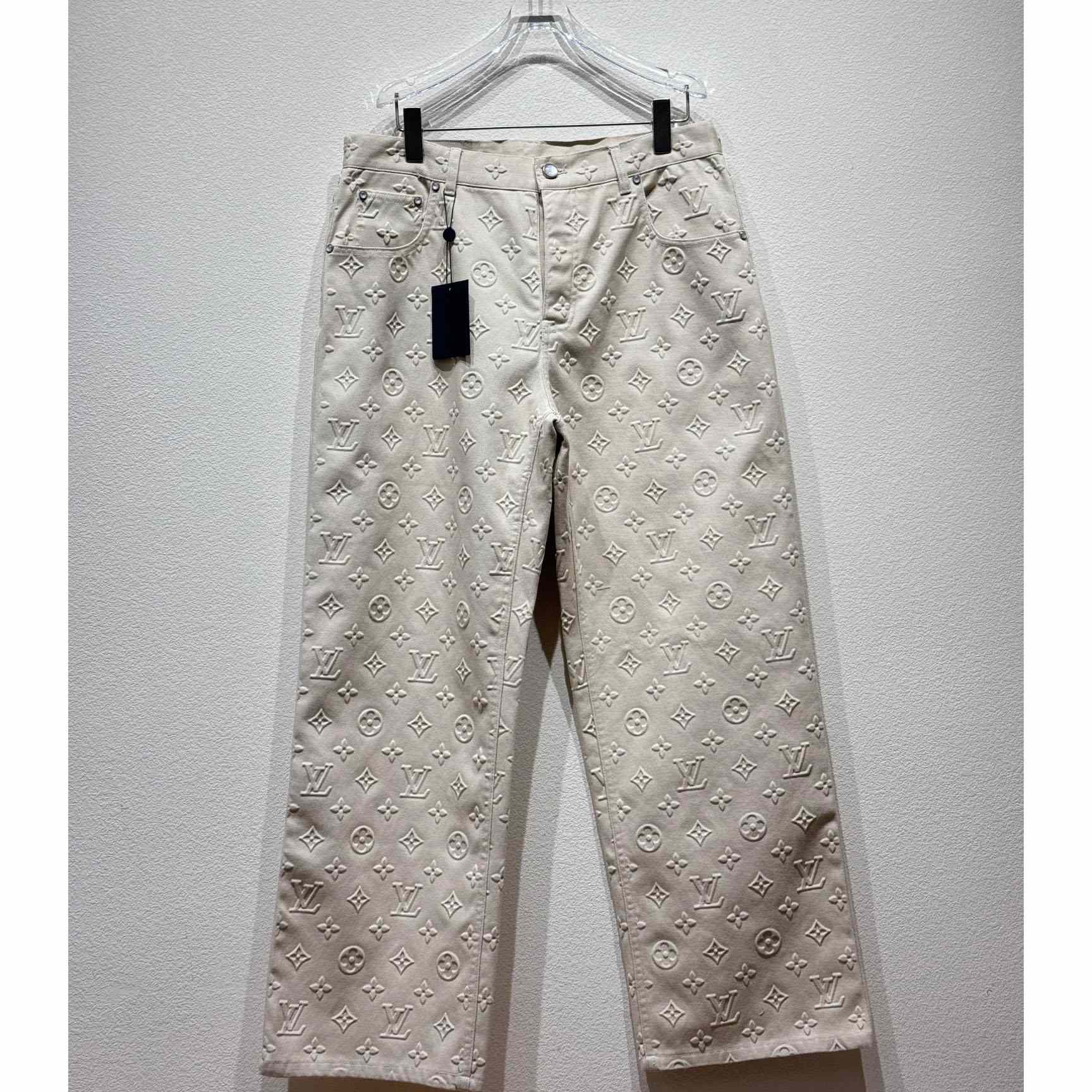 Louis Vuitton Monogram Embossed Skate Pants    - DesignerGu