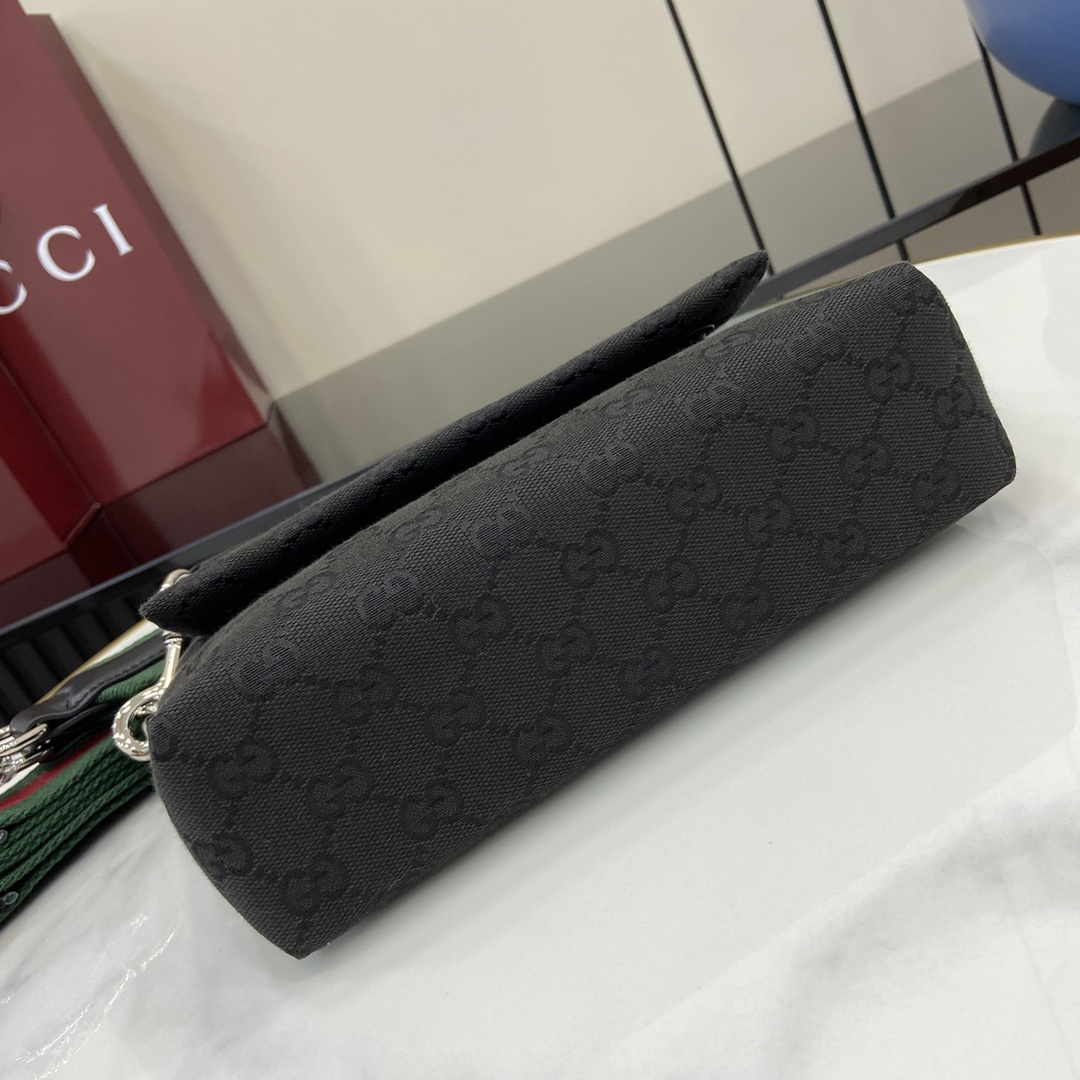 Gucci Small GG Crossbody Bag With Web - 