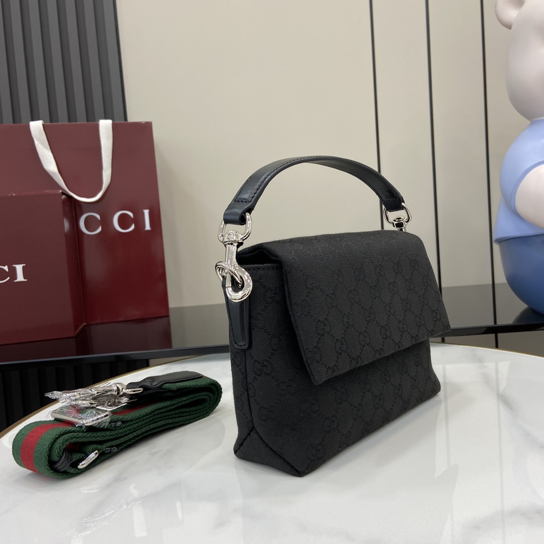 Gucci Small GG Crossbody Bag With Web - 
