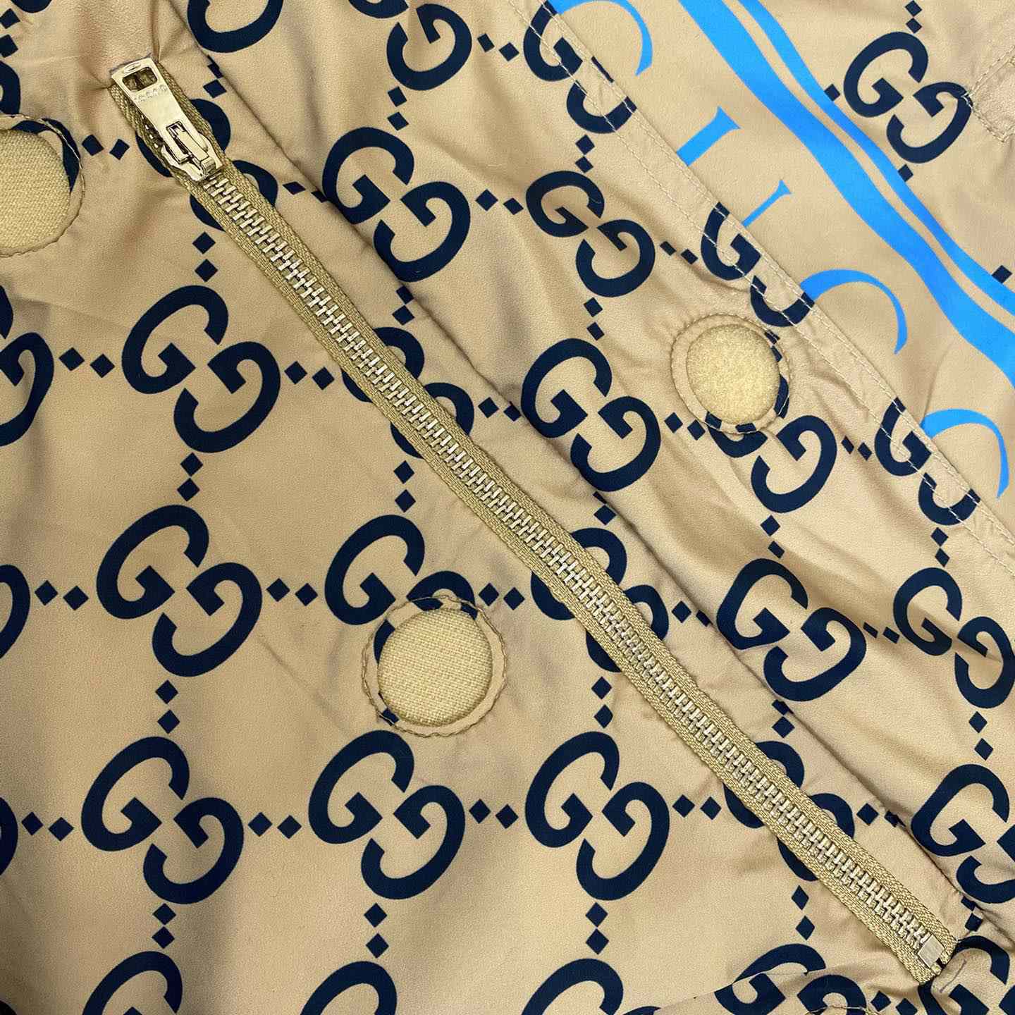 Gucci Men's GG Monogram Logo Hooded Jacket - 