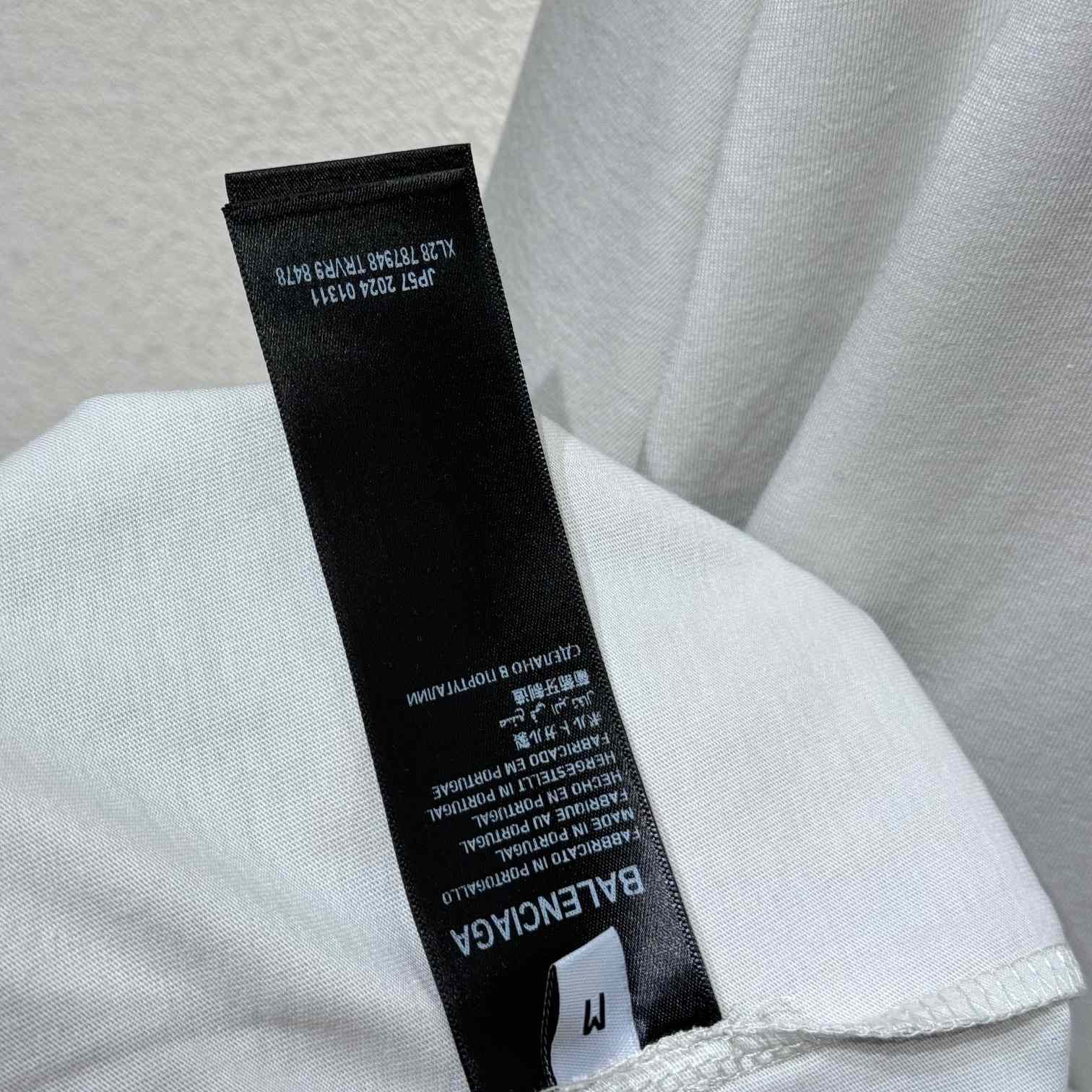 Balenciaga Basketball Sneaker T-Shirt Oversized In Dirty White Dry Jersey - DesignerGu