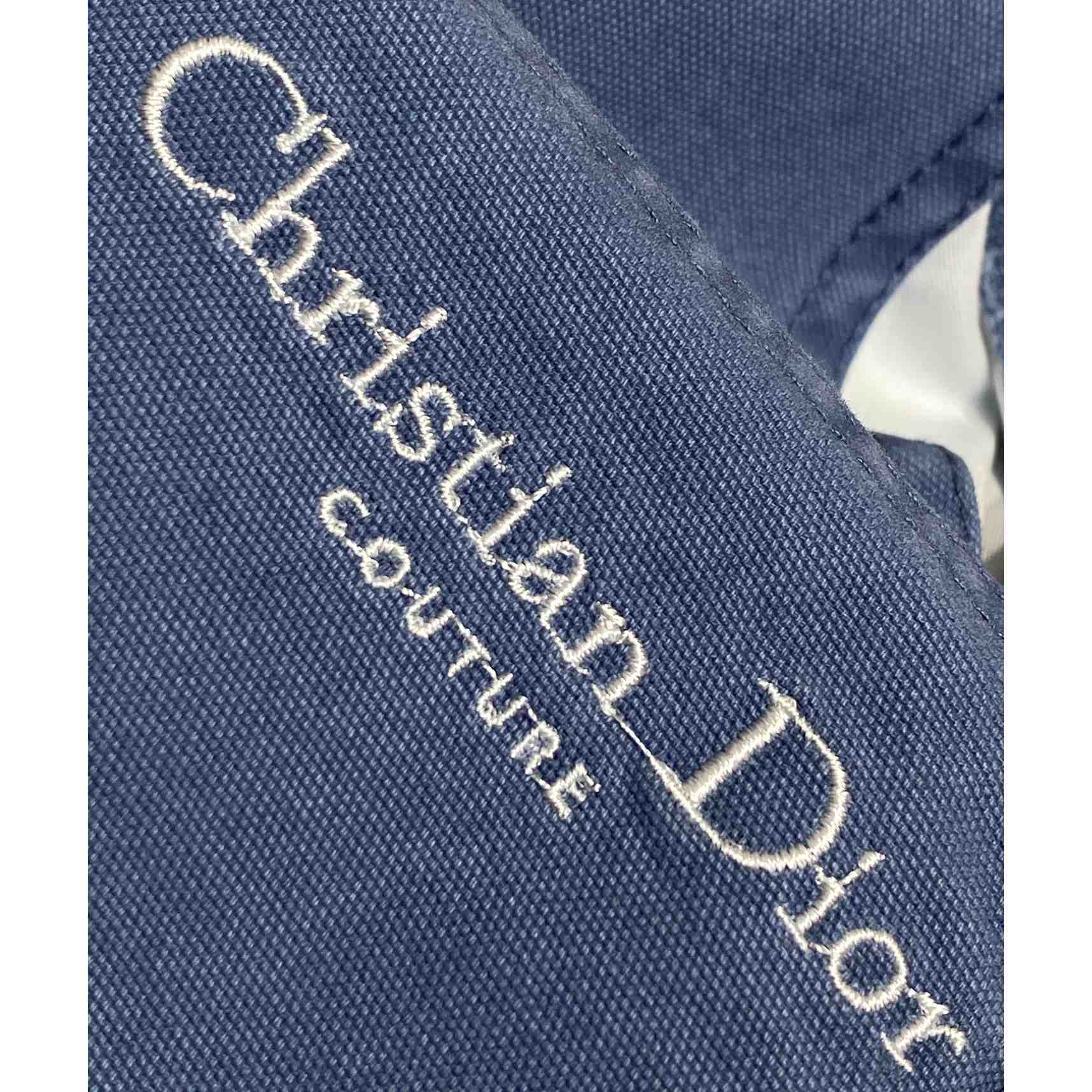 Christian Dior Couture Carpenter Shorts Blue Cotton Denim  - DesignerGu