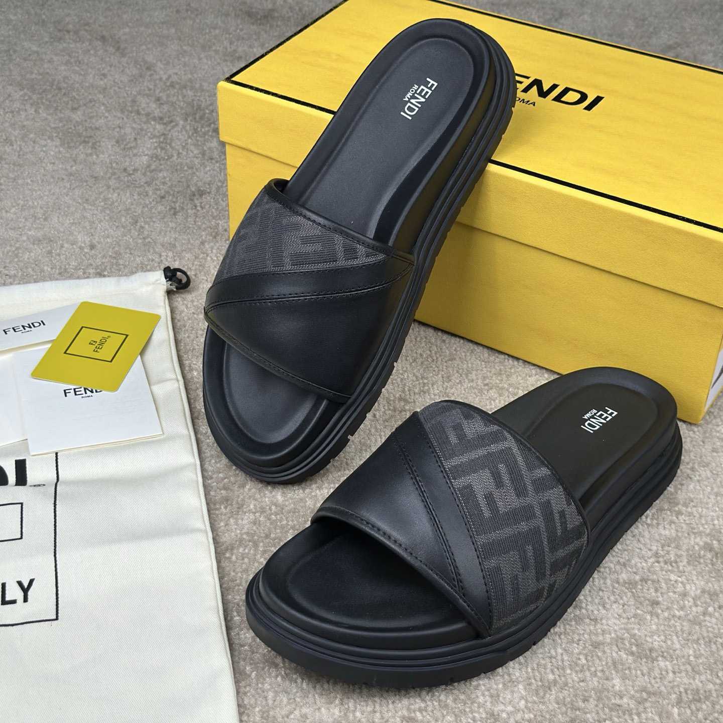 Fendi Diagonal Slides  - 