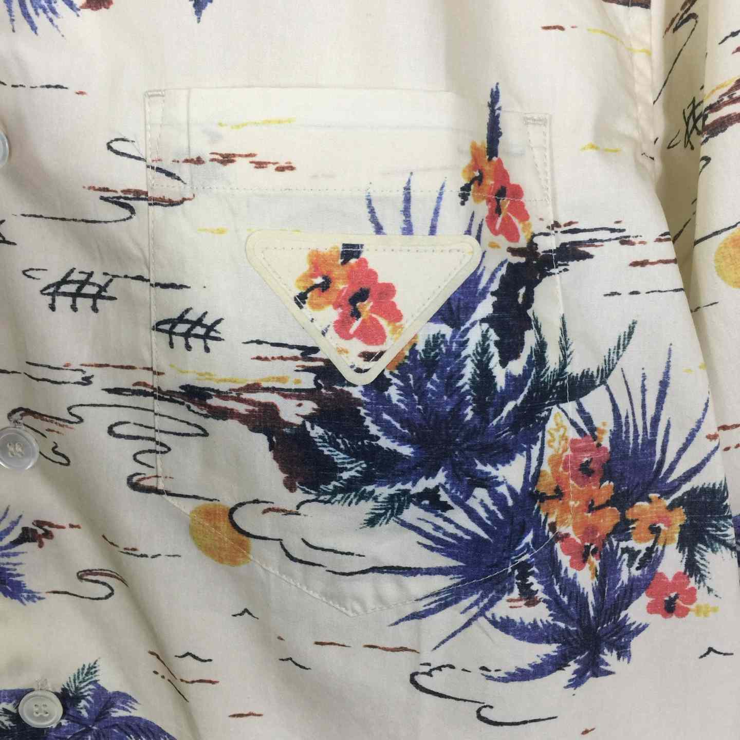 Prada Hawaii Print Bowling Shirt - DesignerGu