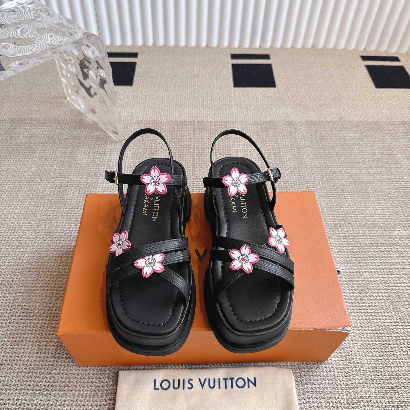 Louis Vuitton LV x TM Maya Platform Sandal - DesignerGu