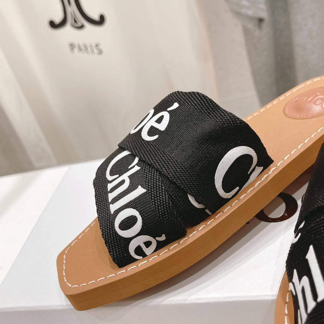 Chloe Woody Cloth Mules - DesignerGu