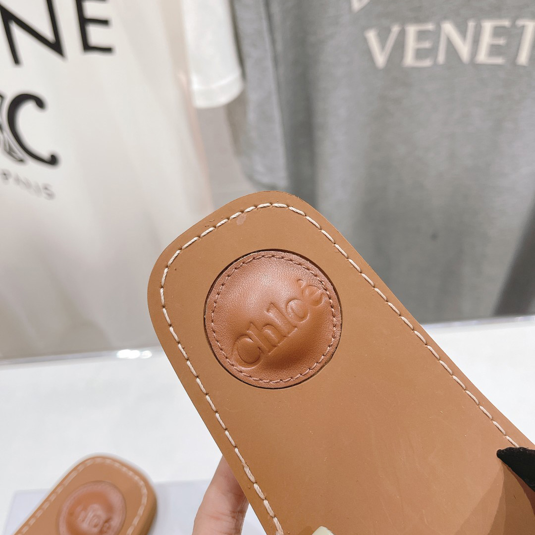 Chloe Woody Cloth Mules - DesignerGu