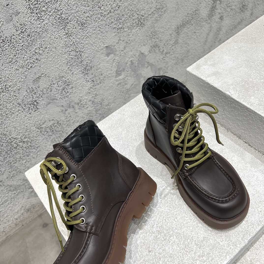 Bottega Veneta Haddock Lace-Up Ankle Boot - DesignerGu