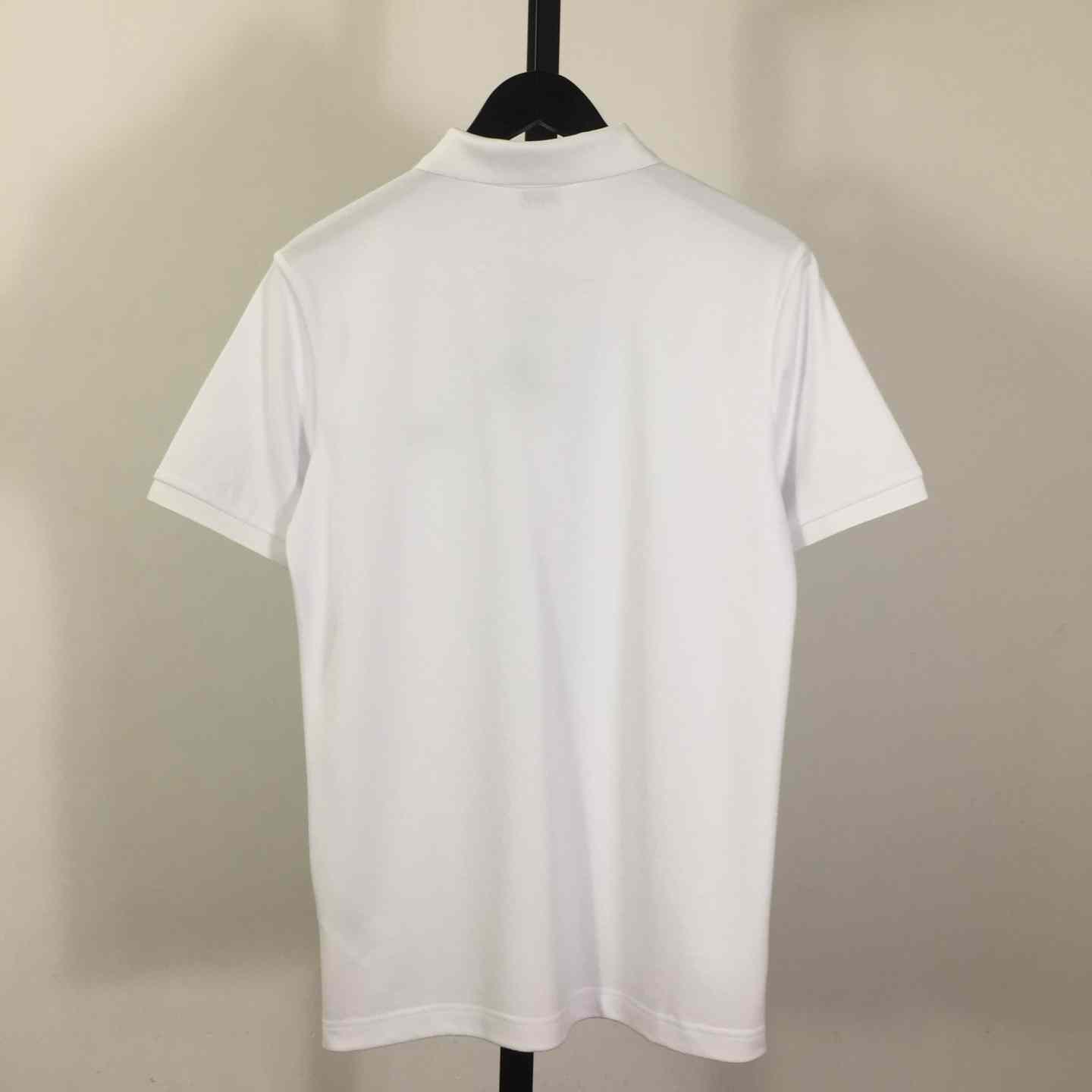 Cotton Polo Shirt In White - DesignerGu