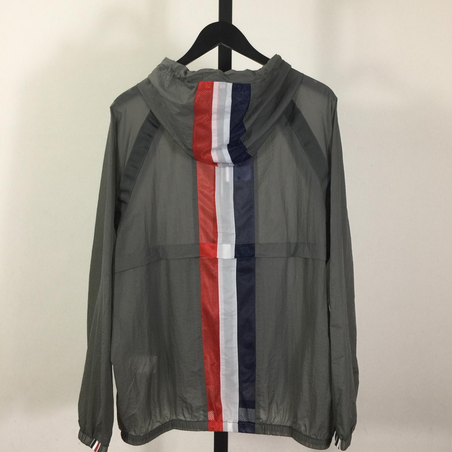 Thom Browne Back Bar Three-Color Sunscreen Long Sleeve Jacket - DesignerGu