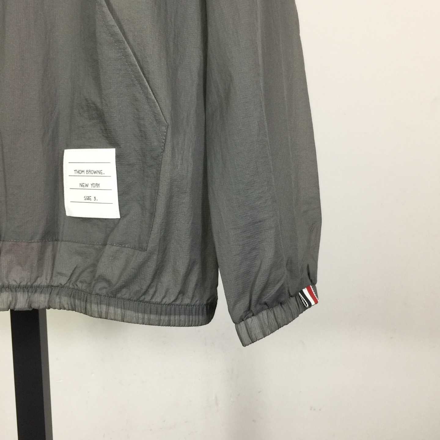 Thom Browne Back Bar Three-Color Sunscreen Long Sleeve Jacket - DesignerGu
