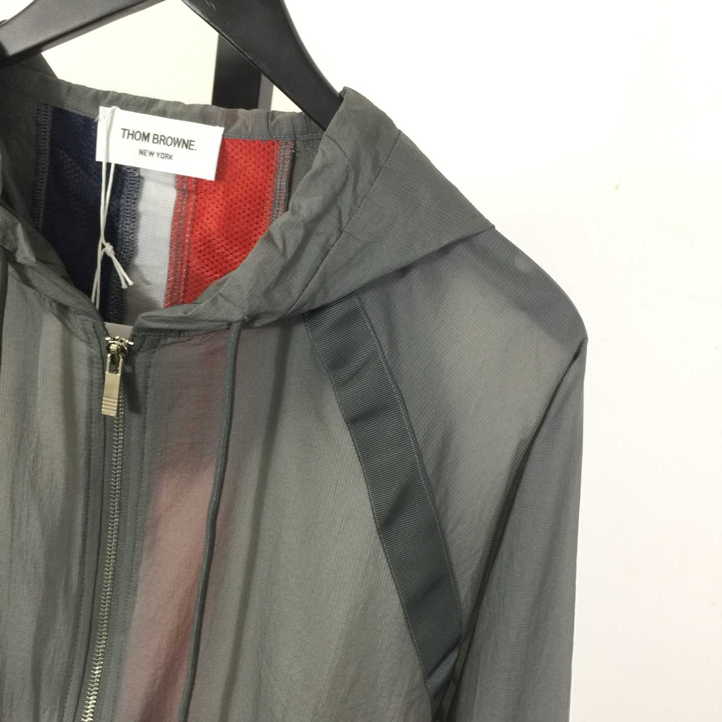 Thom Browne Back Bar Three-Color Sunscreen Long Sleeve Jacket - DesignerGu