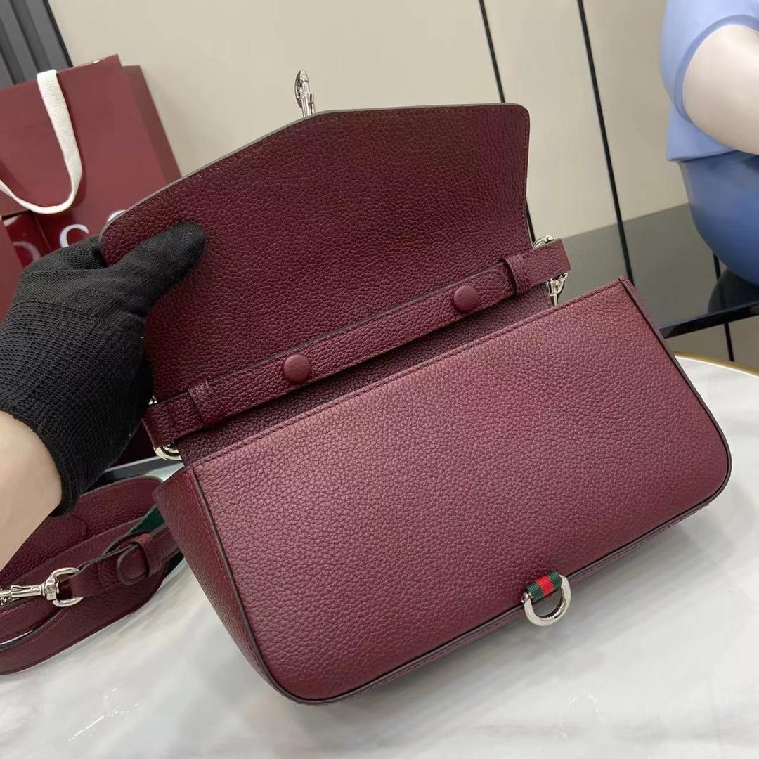 Gucci Small Crossbody Bag With Hook Closure - DesignerGu