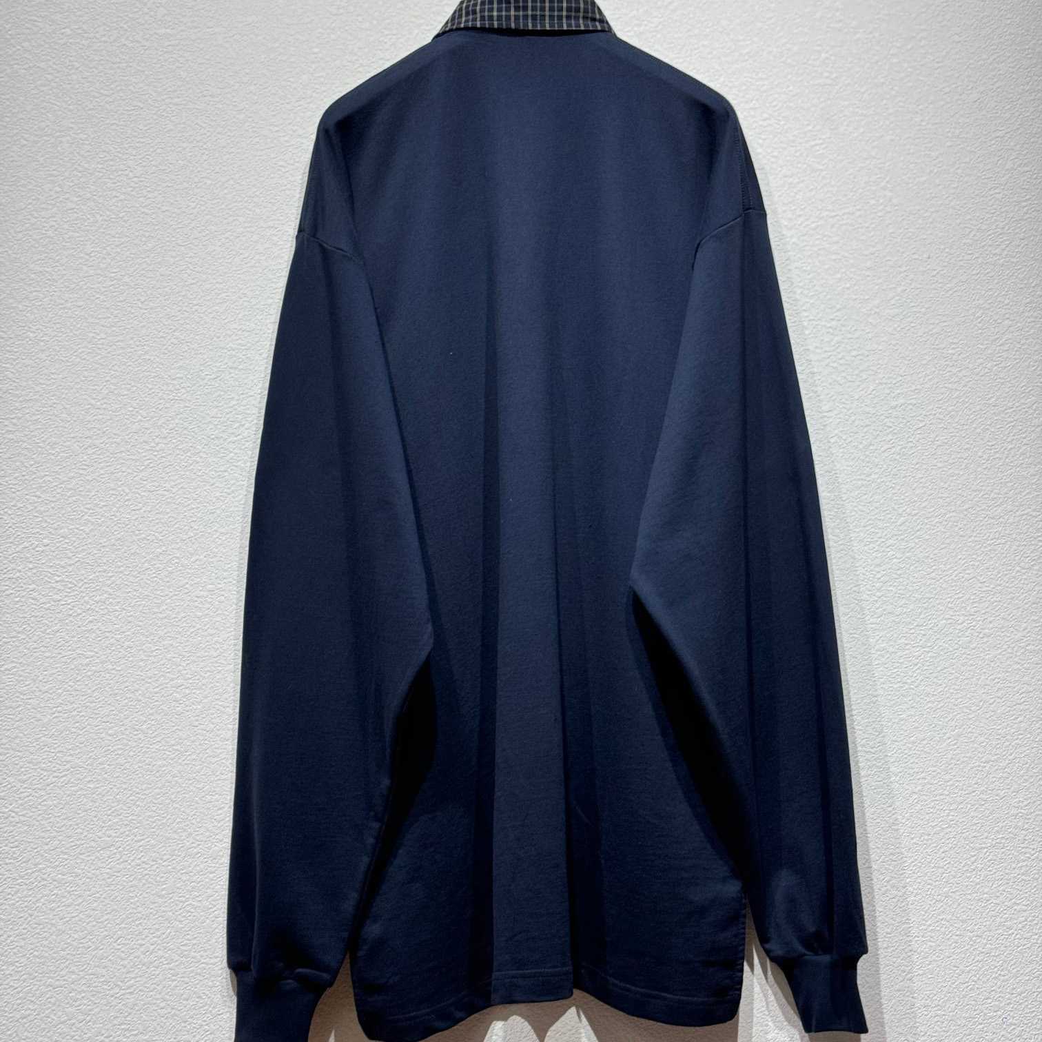 Balenciaga Unity Sport Long Sleeve Shirt Collar Polo In Faded Black - DesignerGu
