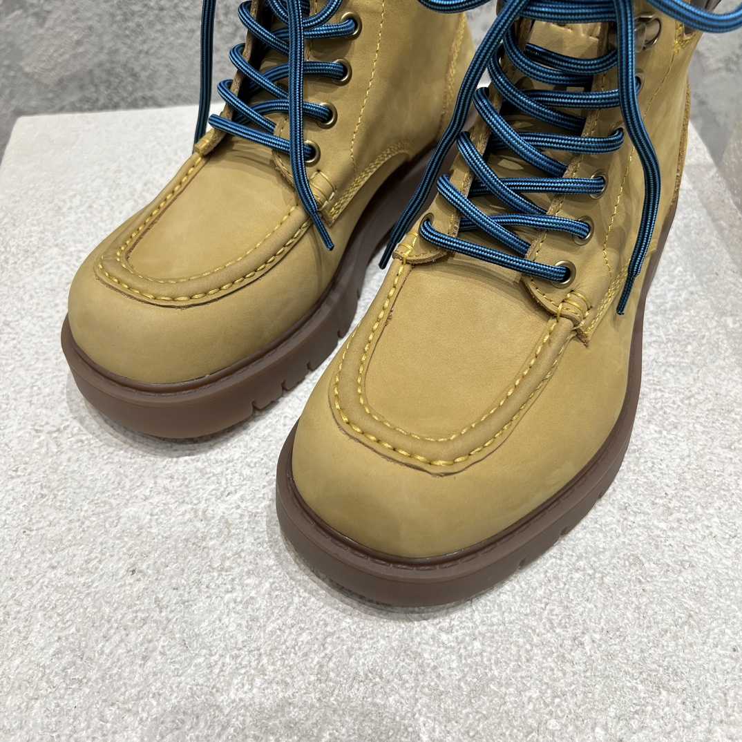 Bottega Veneta Haddock Lace-Up Ankle Boot - DesignerGu