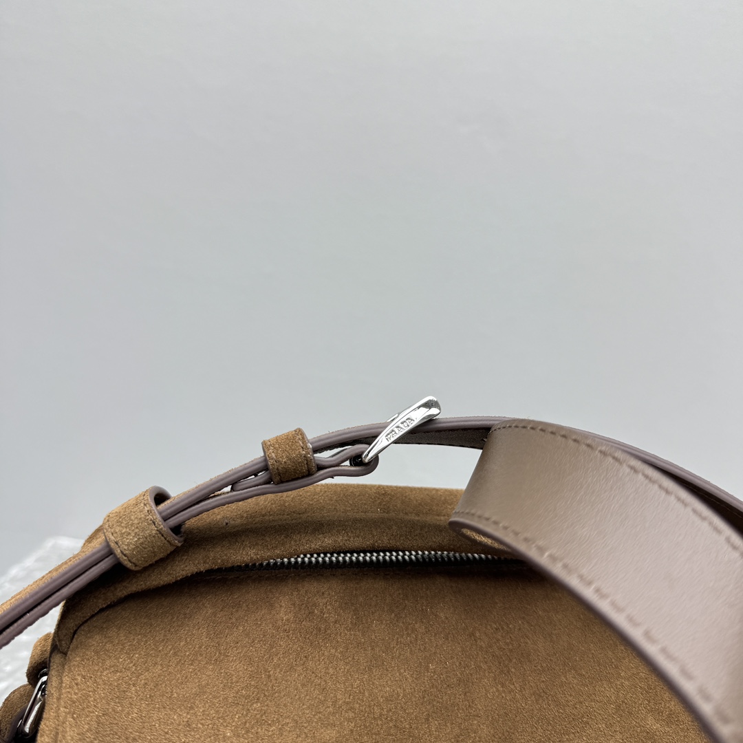 Prada Suede Shoulder Bag - DesignerGu