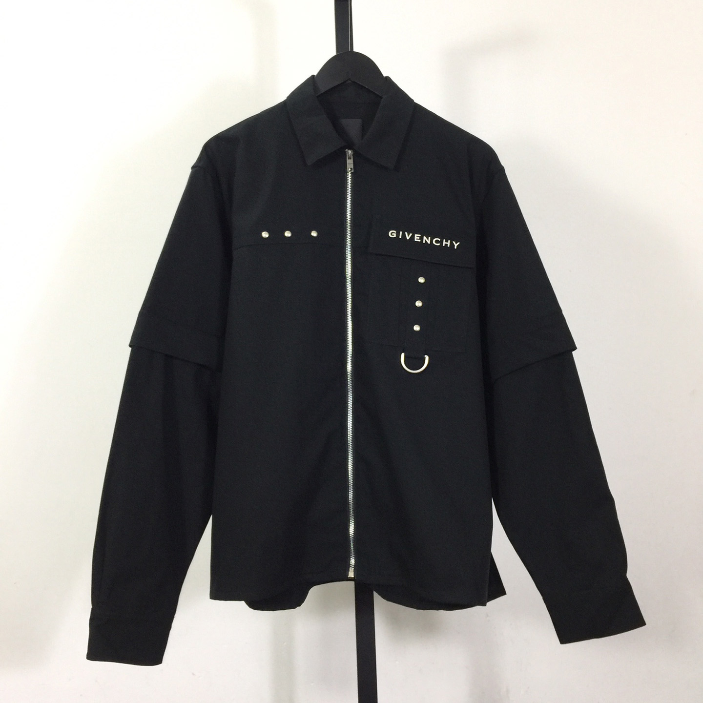 Givenchy Zip-up Cotton Shirt - DesignerGu