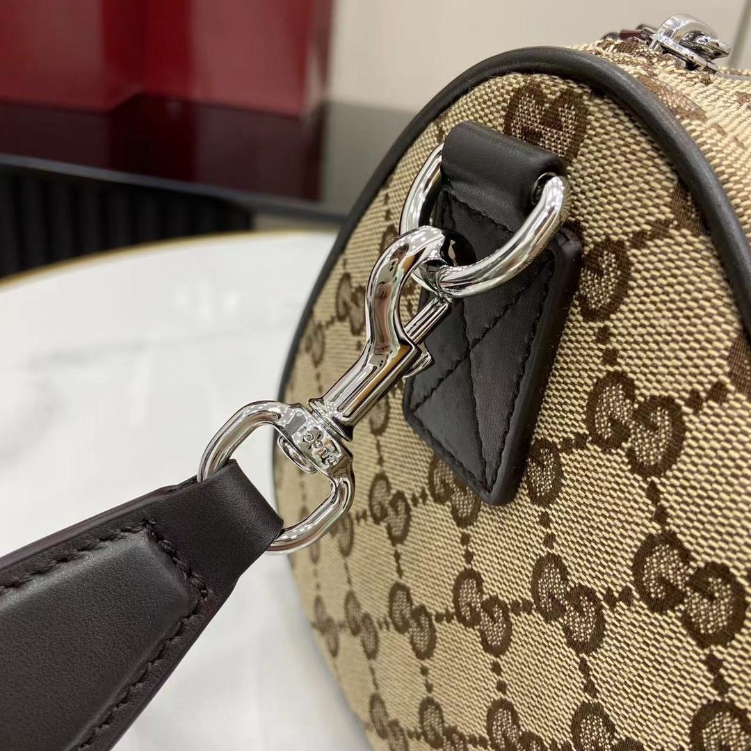 Gucci GG Canvas Small Cylinder Bag - DesignerGu