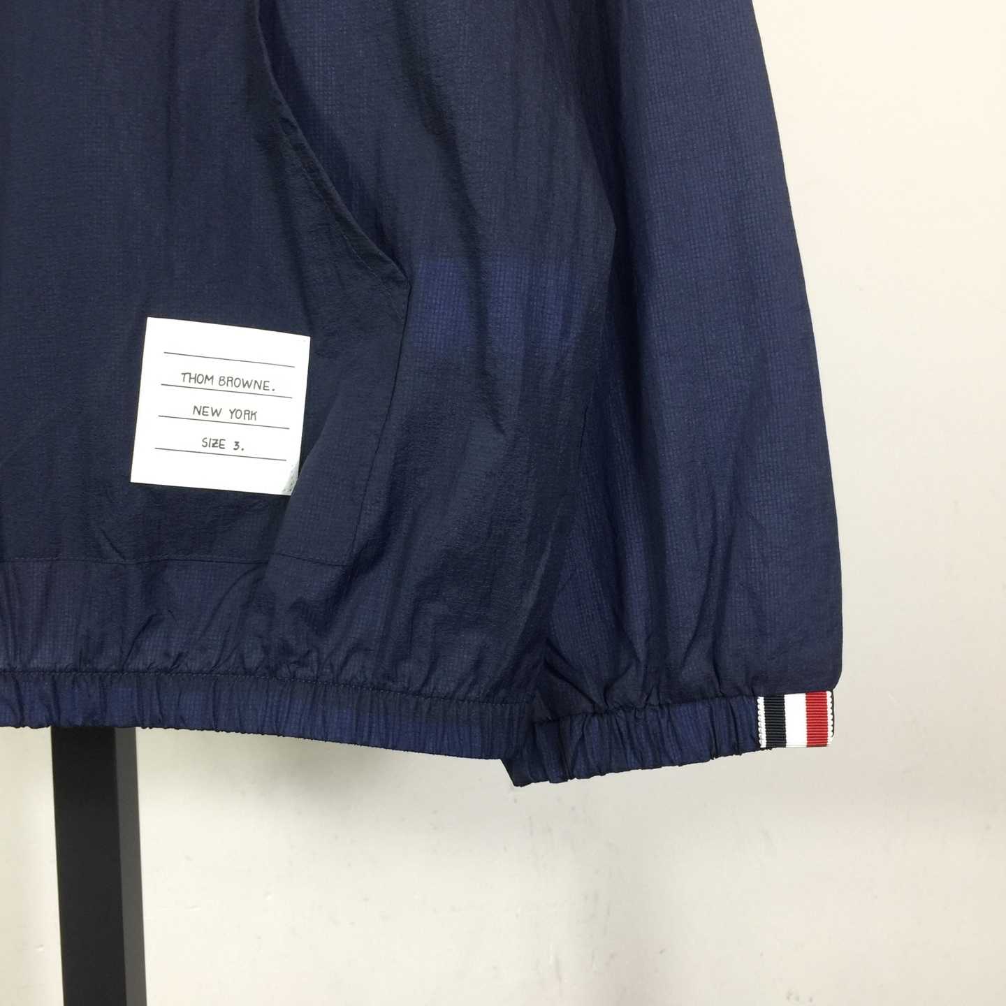 Thom Browne Back Bar Three-Color Sunscreen Long Sleeve Jacket - DesignerGu