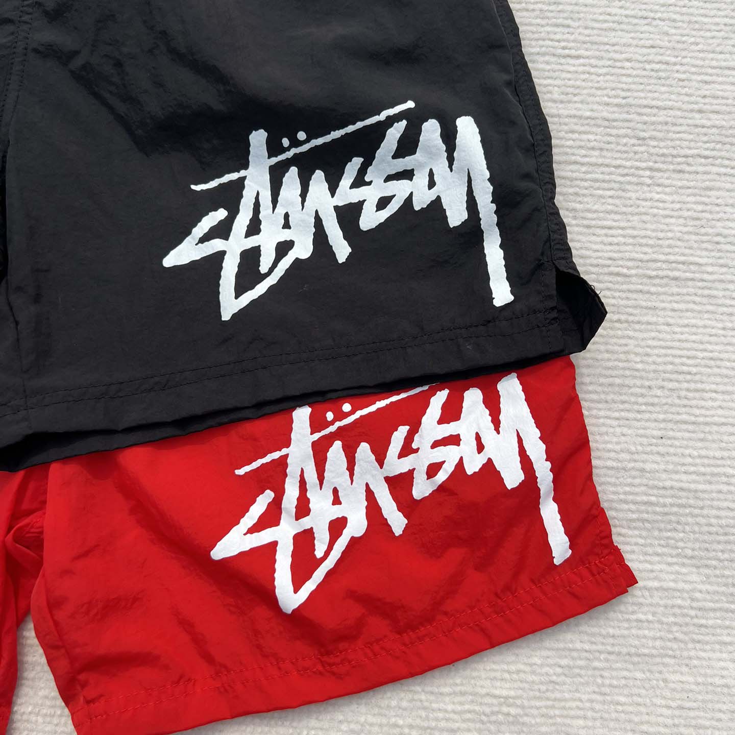 Nike Stussy Habanero Red Water Short Nylon  - DesignerGu