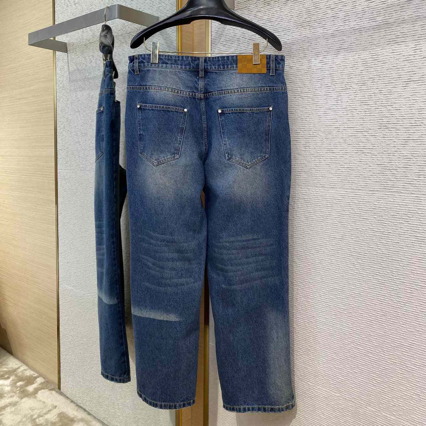 Louis Vuitton Sunfaded Effect Denim Skate Pants  1AHBMW - DesignerGu