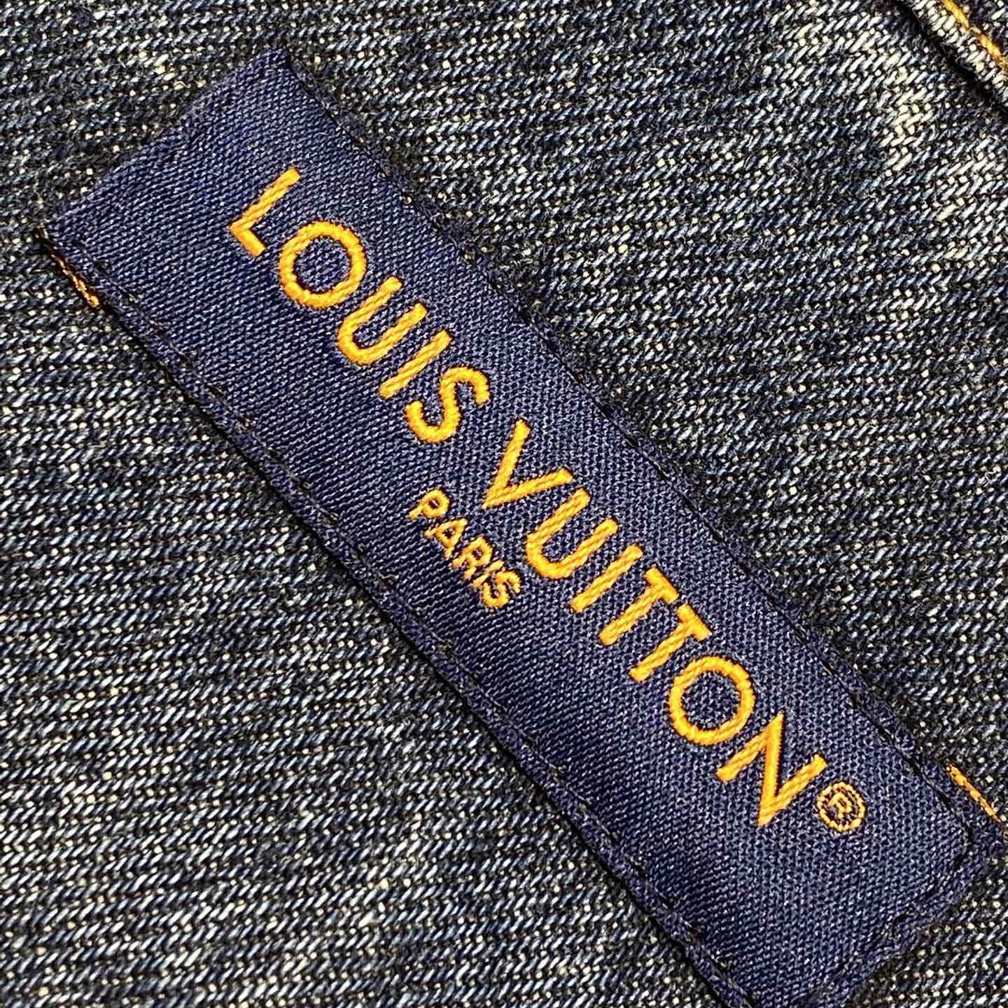 Louis Vuitton Sunfaded Effect Denim Skate Pants  1AHBMW - DesignerGu
