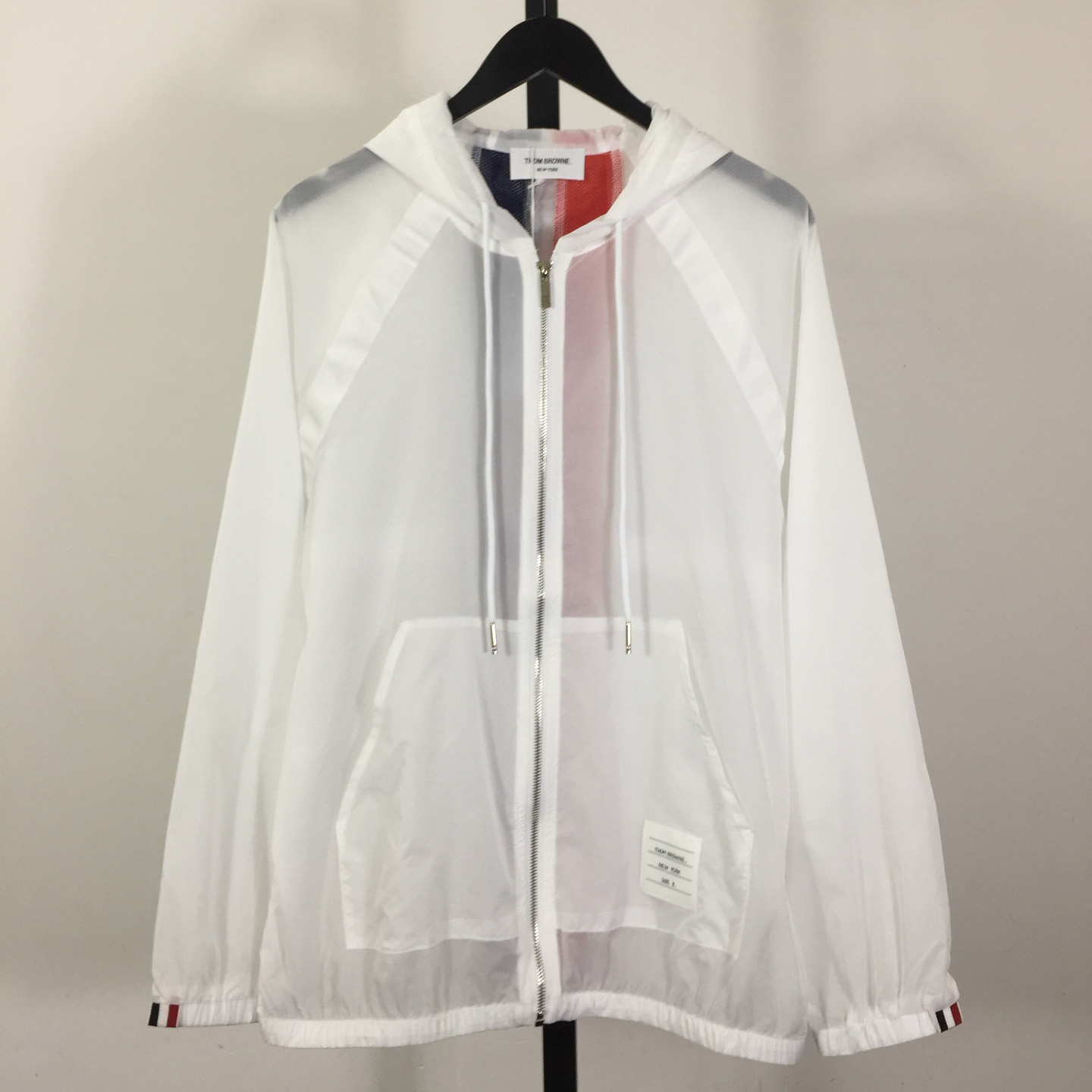 Thom Browne Back Bar Three-Color Sunscreen Long Sleeve Jacket - DesignerGu