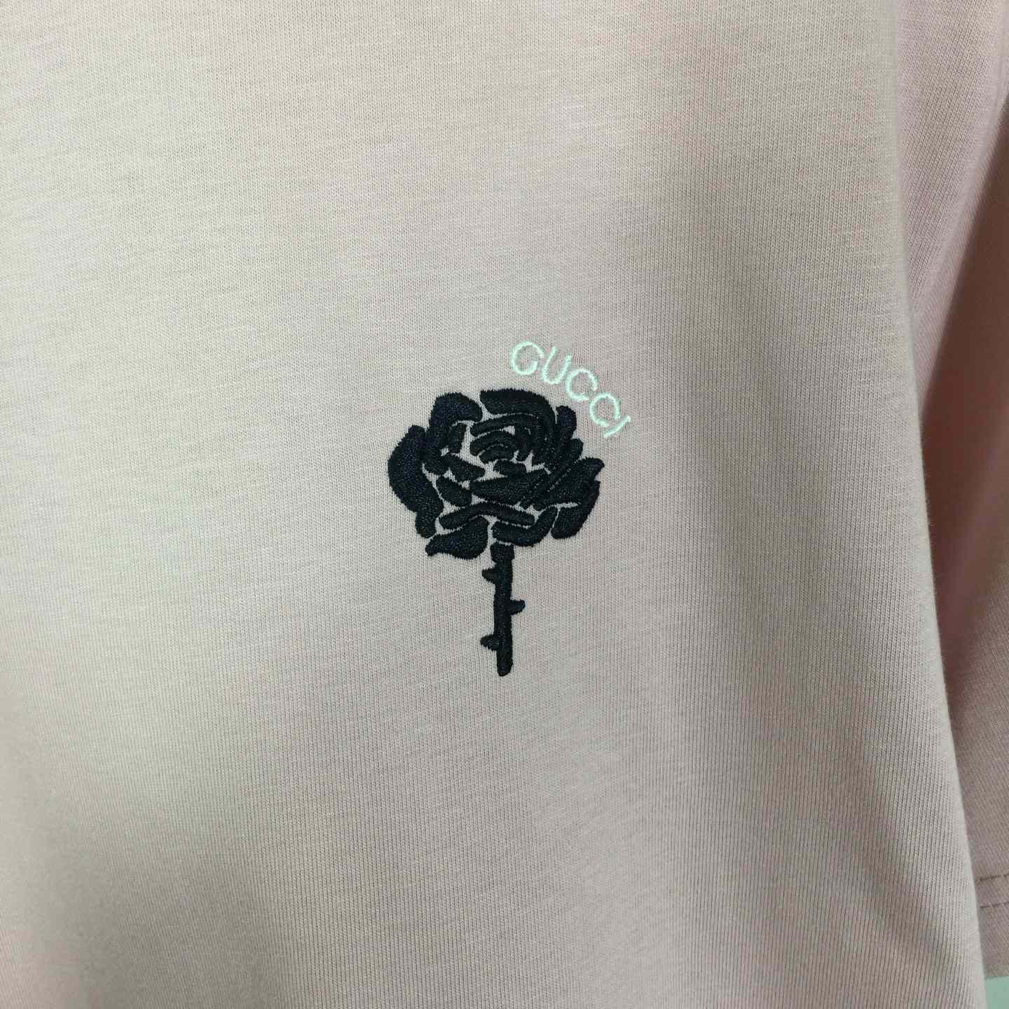 Gucci Cotton Jersey T-Shirt With Embroidery - DesignerGu