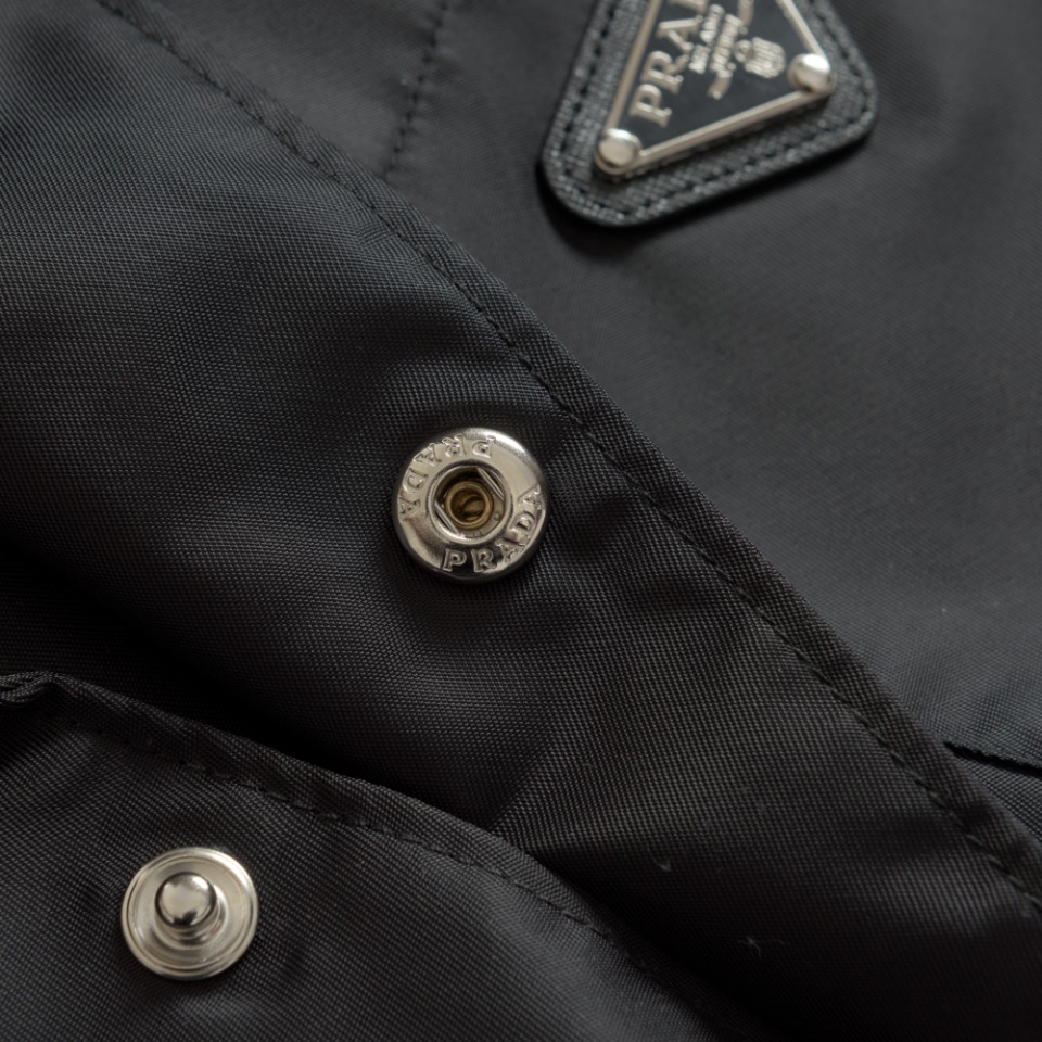Prada Black Re-nylon Short-sleeved Shirt  - DesignerGu