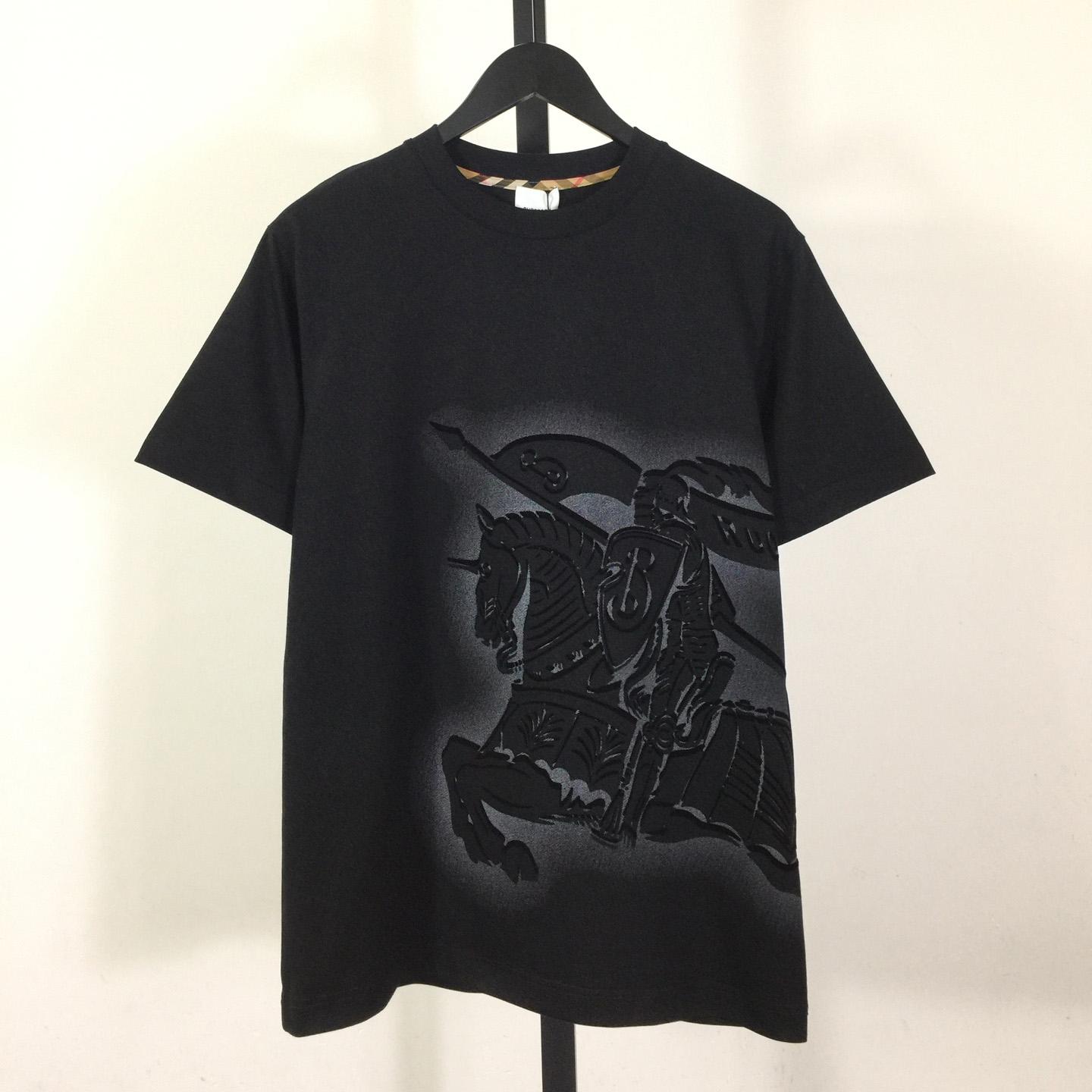 Burberry Black EKD Cotton T-shirt - DesignerGu