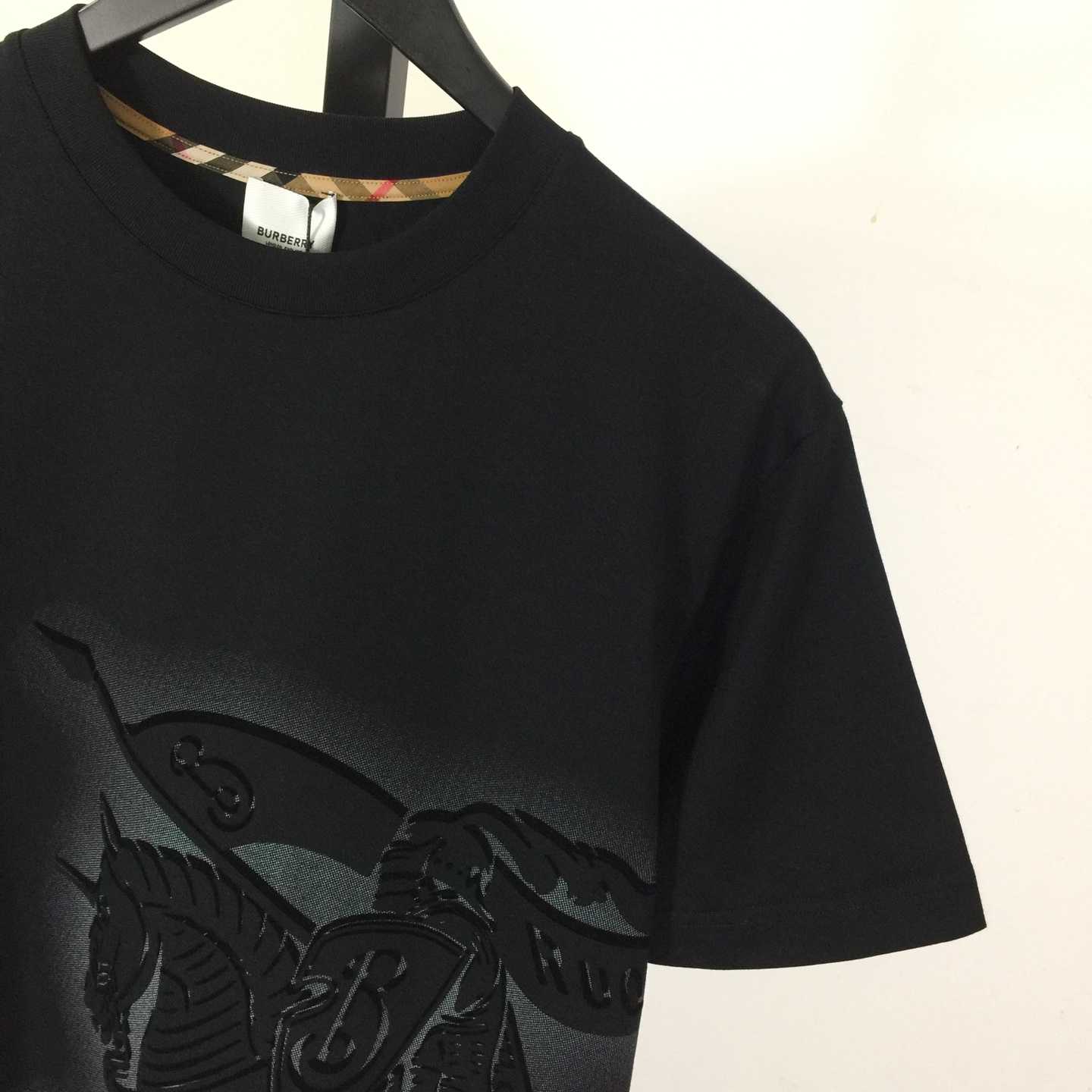 Burberry Black EKD Cotton T-shirt - DesignerGu