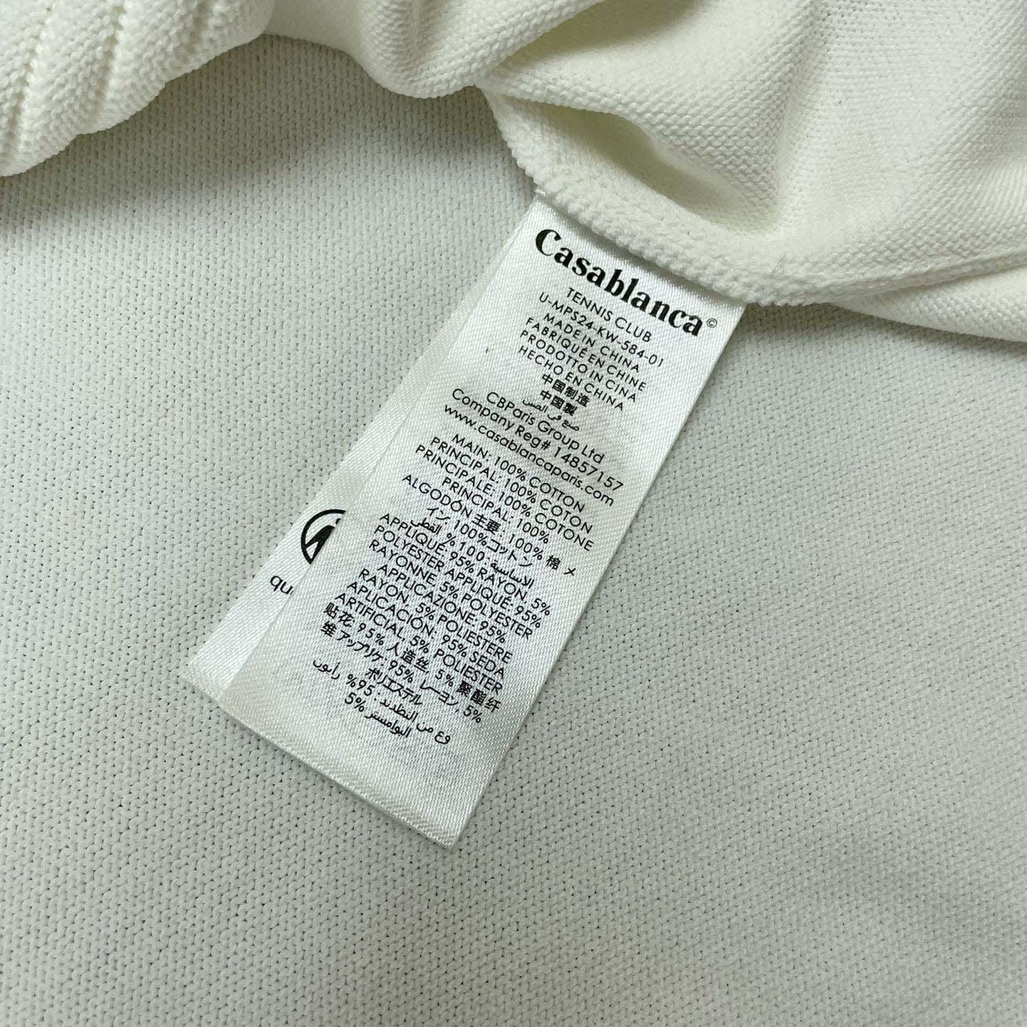 Casablanca White Embroidered Cardigan  D0055 - DesignerGu