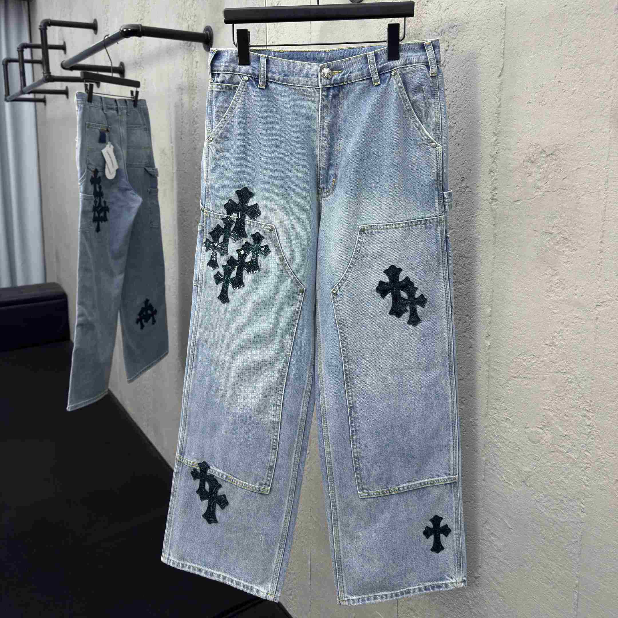 Chrome Hearts Straight-Leg Jean - DesignerGu