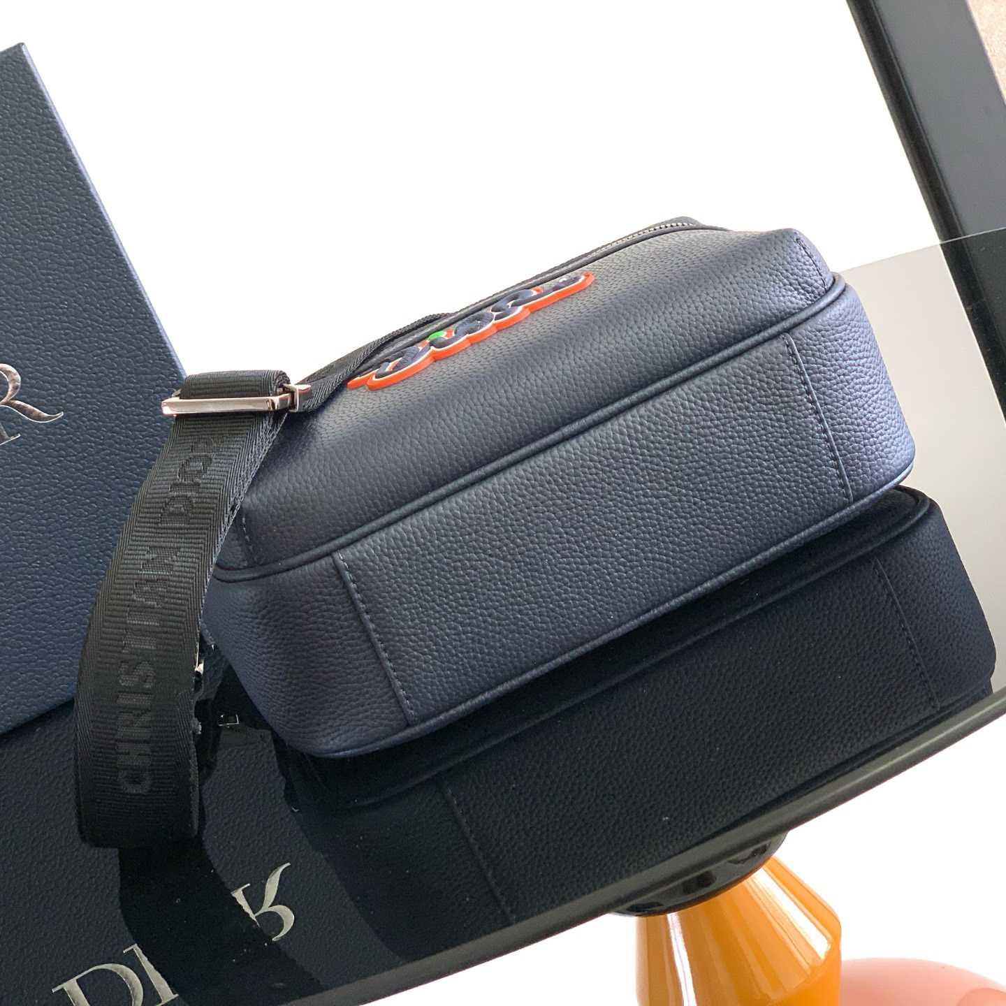 Dior And Kaws Mini Rider 2.0 Zipped Messenger Bag   - DesignerGu