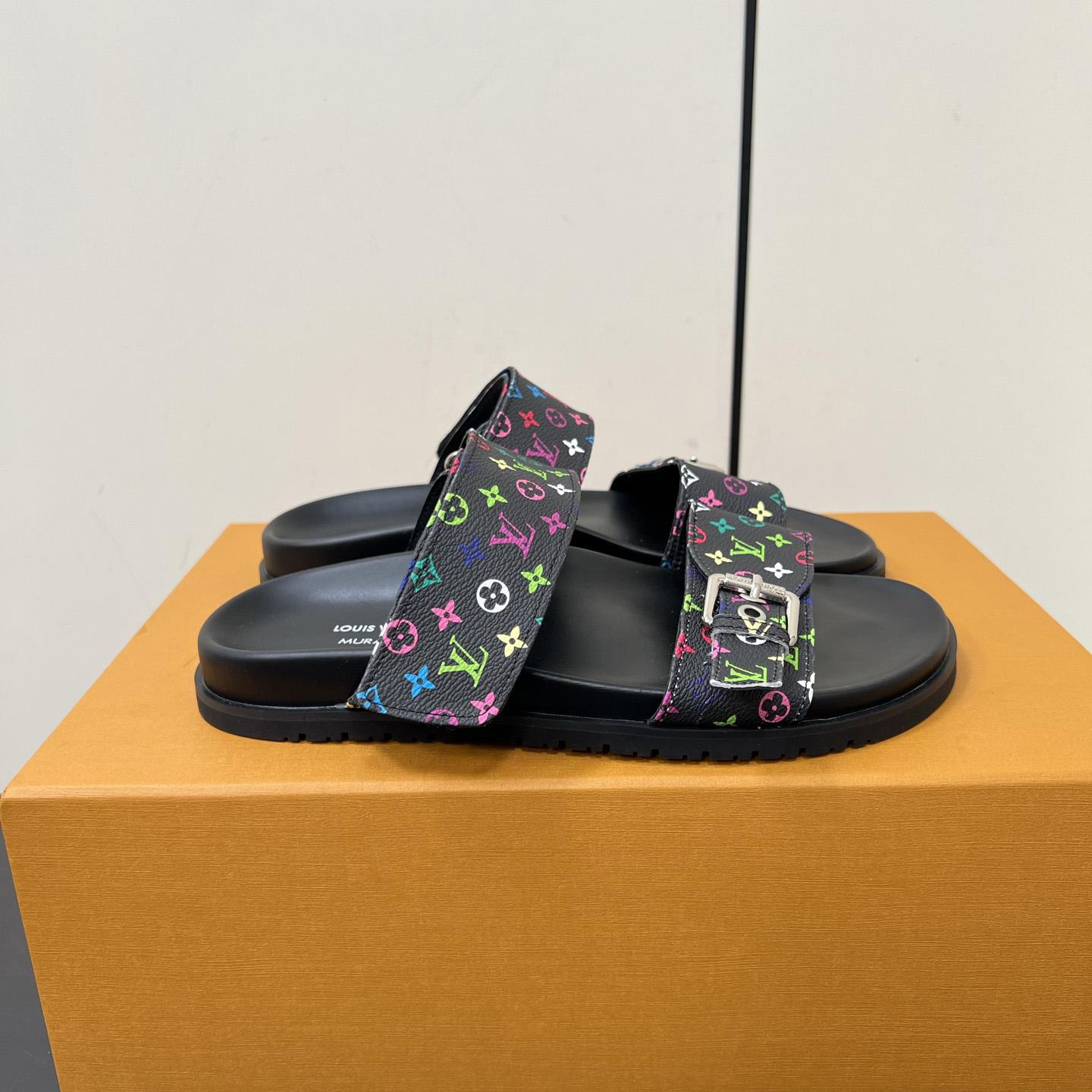 Louis Vuitton LV x TM Bom Dia Flat Comfort Mule   1AGXUB - DesignerGu