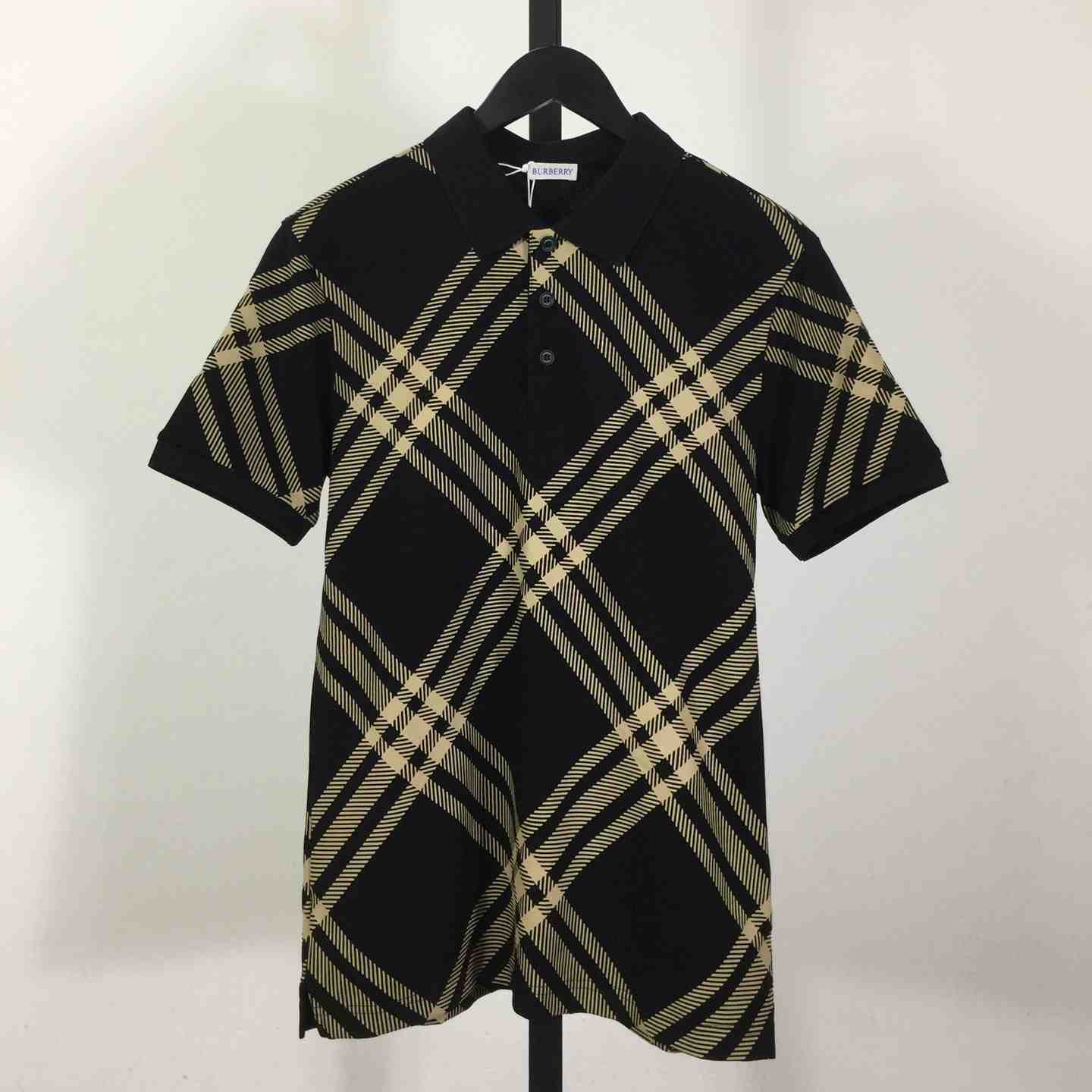 Cotton Check Polo Shirt - DesignerGu