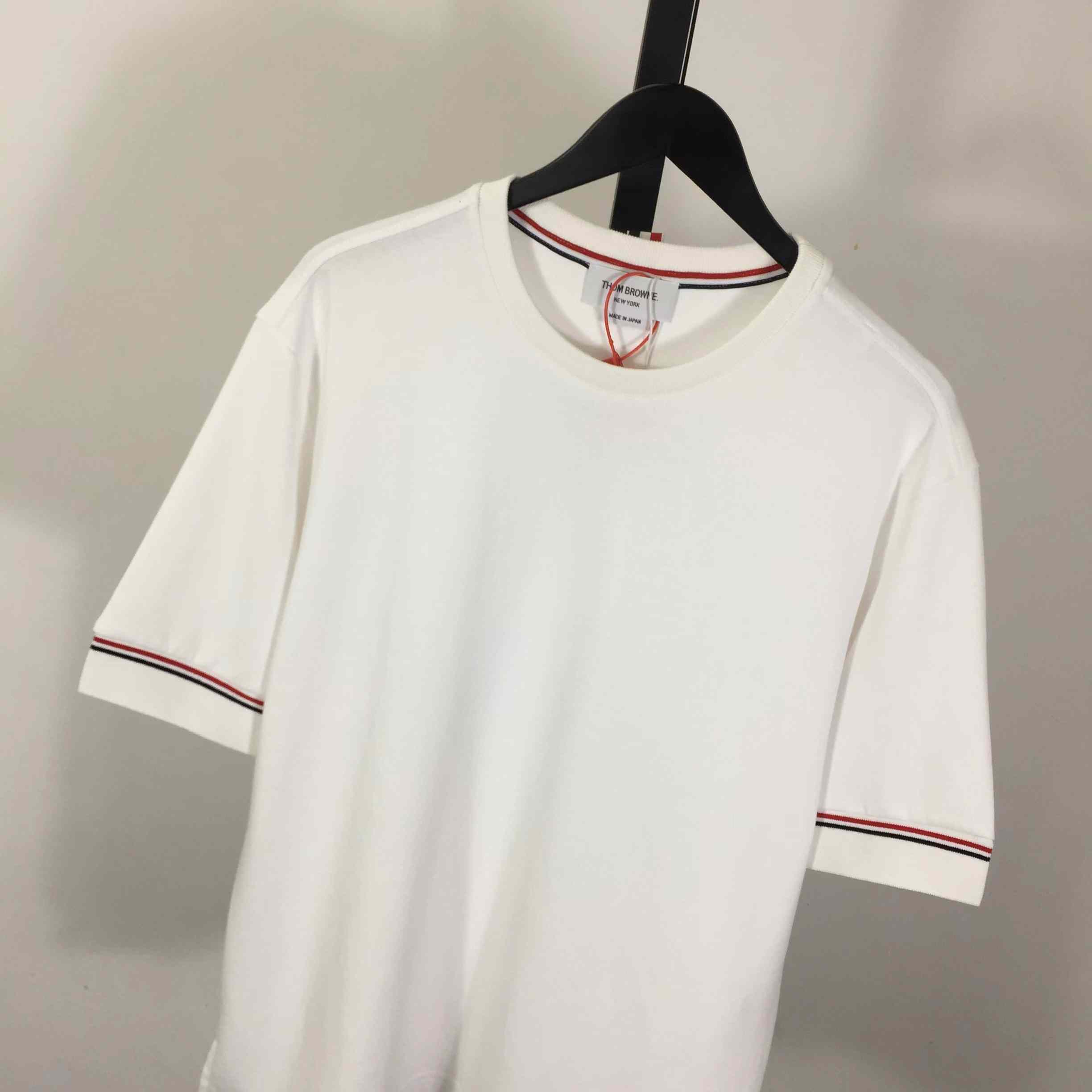 Thom Browne Cotton Rugby Short Sleeve Tee - DesignerGu